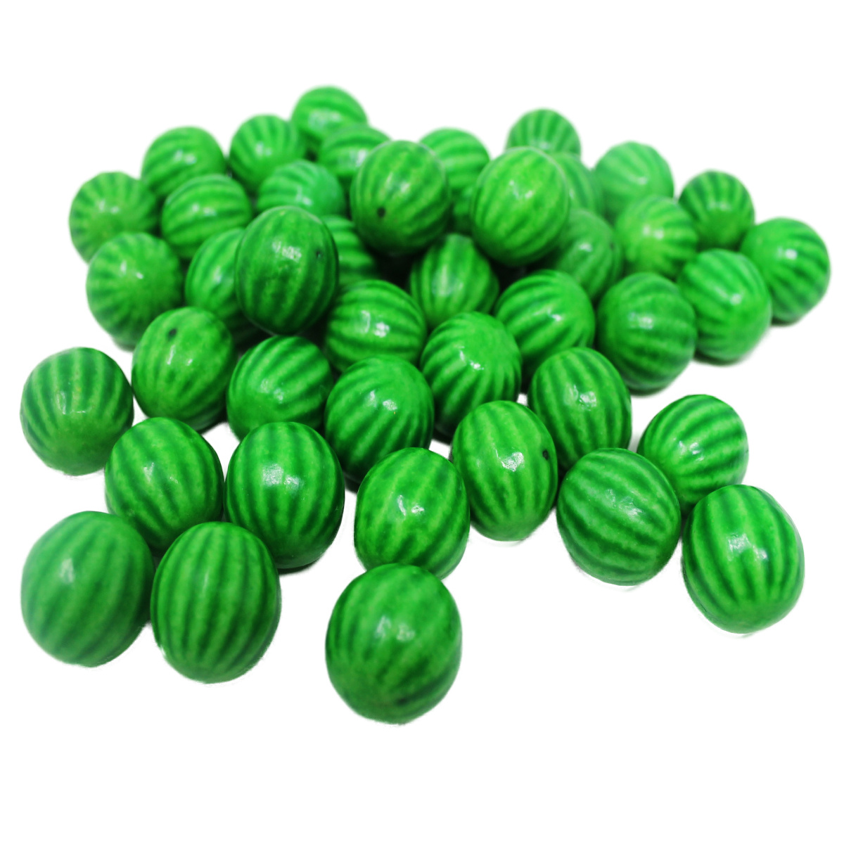 Bubble Gum Balls In Watermelon Design With Fizz Powder