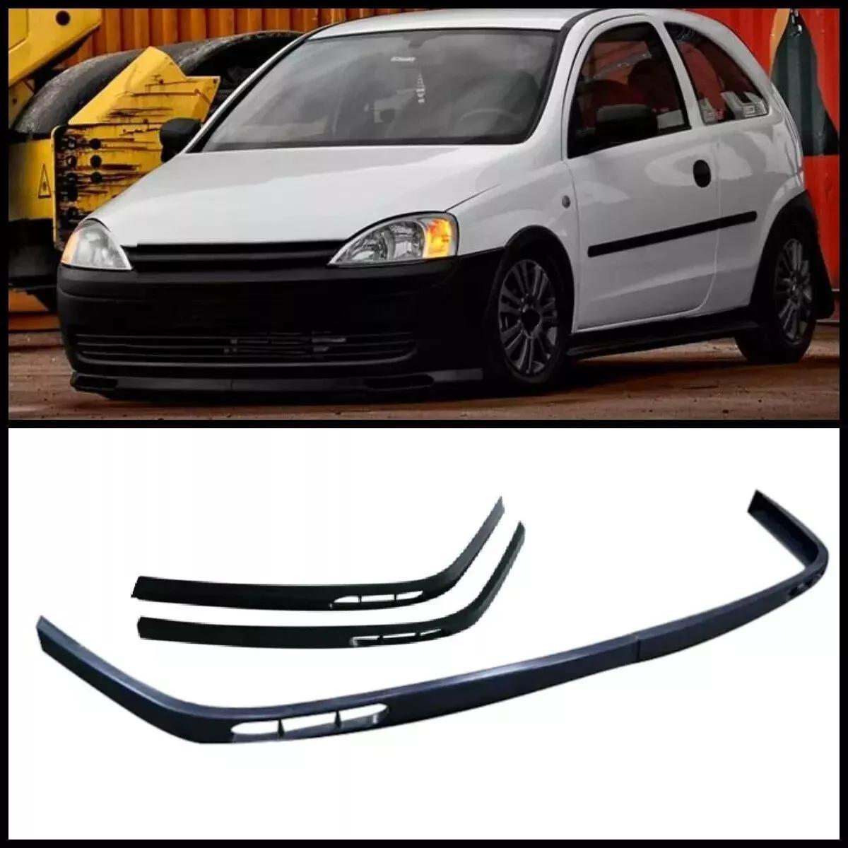 For C Type Front Bumper Splitter Lip 2pcs Matte Black Autovision