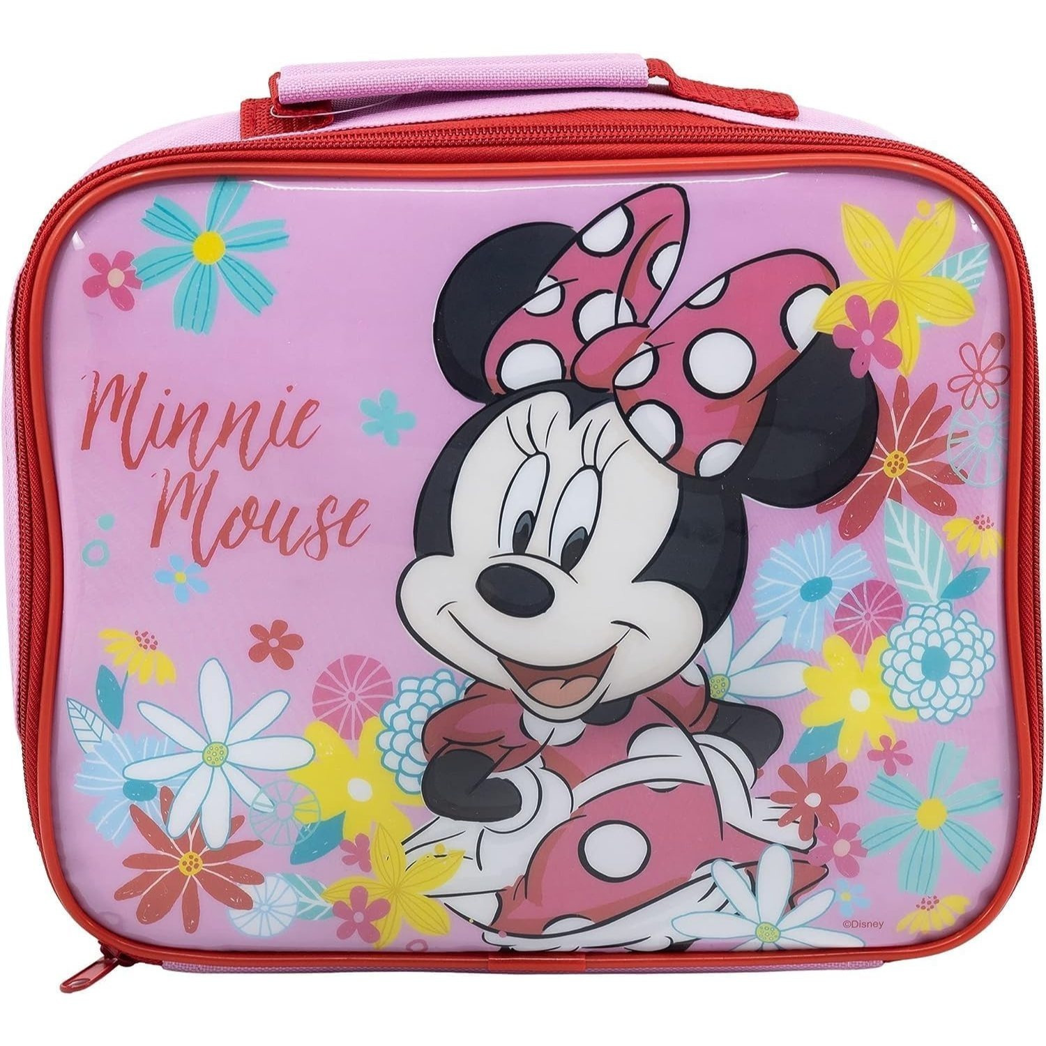 TEMU MINNIE MOUSE - Borsa Termica Rettangolare Impermeabile Porta per Bambini con - Gadget Scuola -