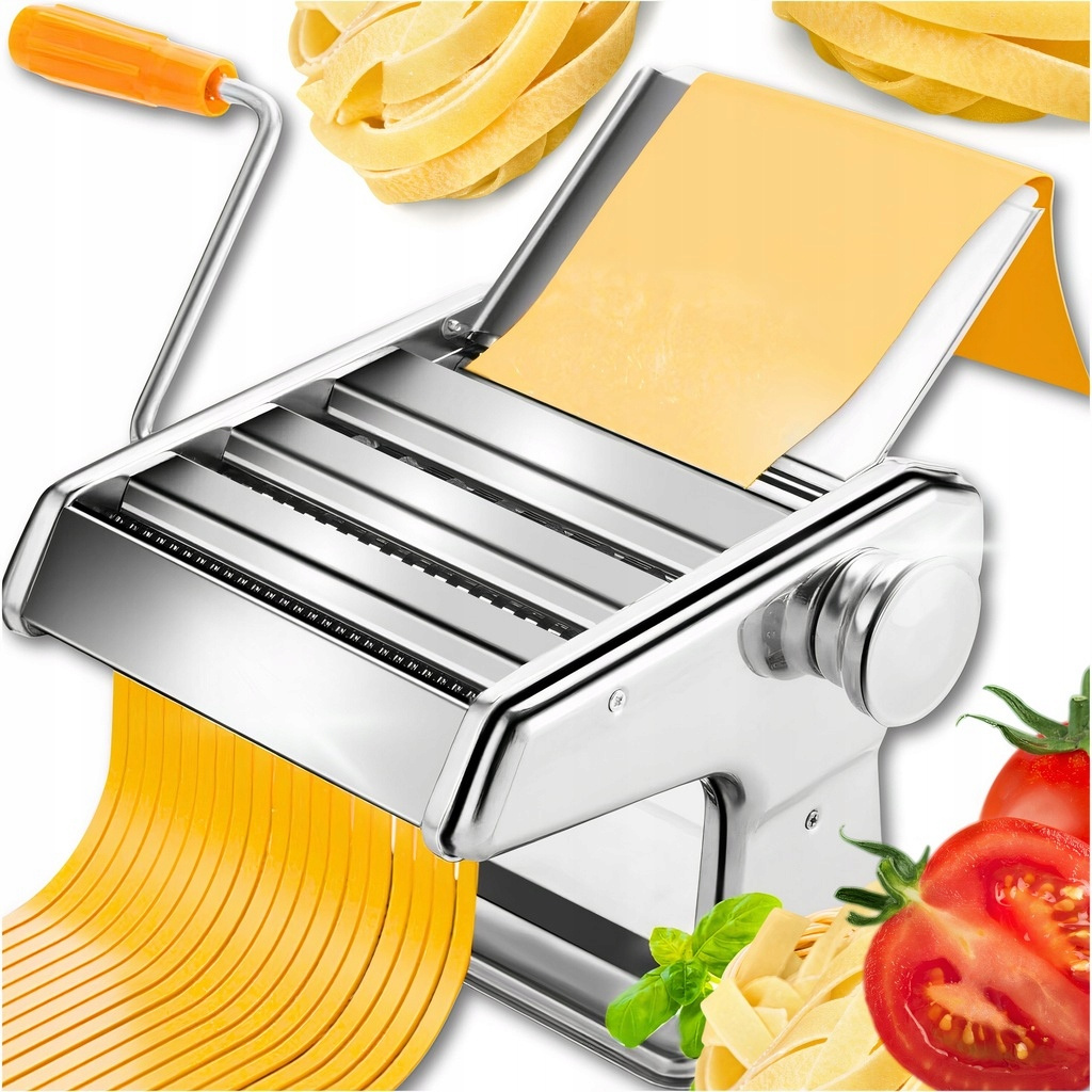 TEMU Metal Pasta Machine For Macaroni, Pierogi, Lasagne, Stainless Steel 3in1, Manual Pasta Machine With Steel Rollers And Knife With 6 Adjustable