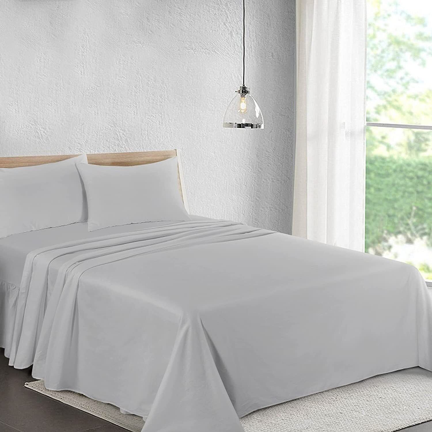 TEMU Flat Sheet – Quality Luxury Flat Sheet – Soft & Breathable, – Bed Linen With 100% Microfiber, Soft, Breathable & Cooling, Washable, 1pc Elegant