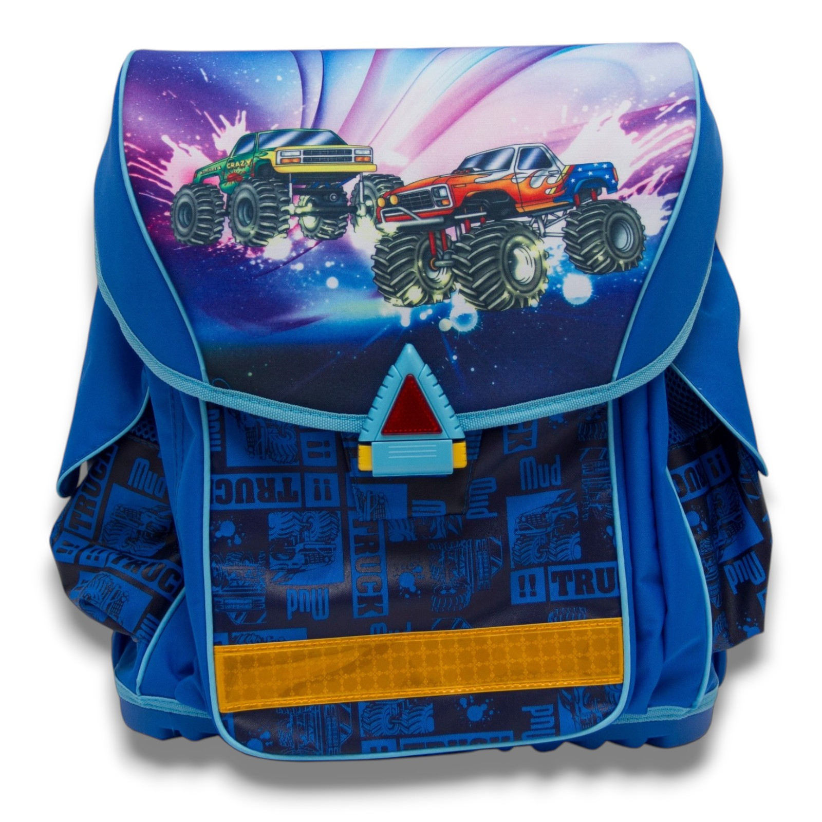 Image of Backpack For A Child, Lightweight 18l Ergonomic Foam Backpack With Vehicles, Sturdy Tornister