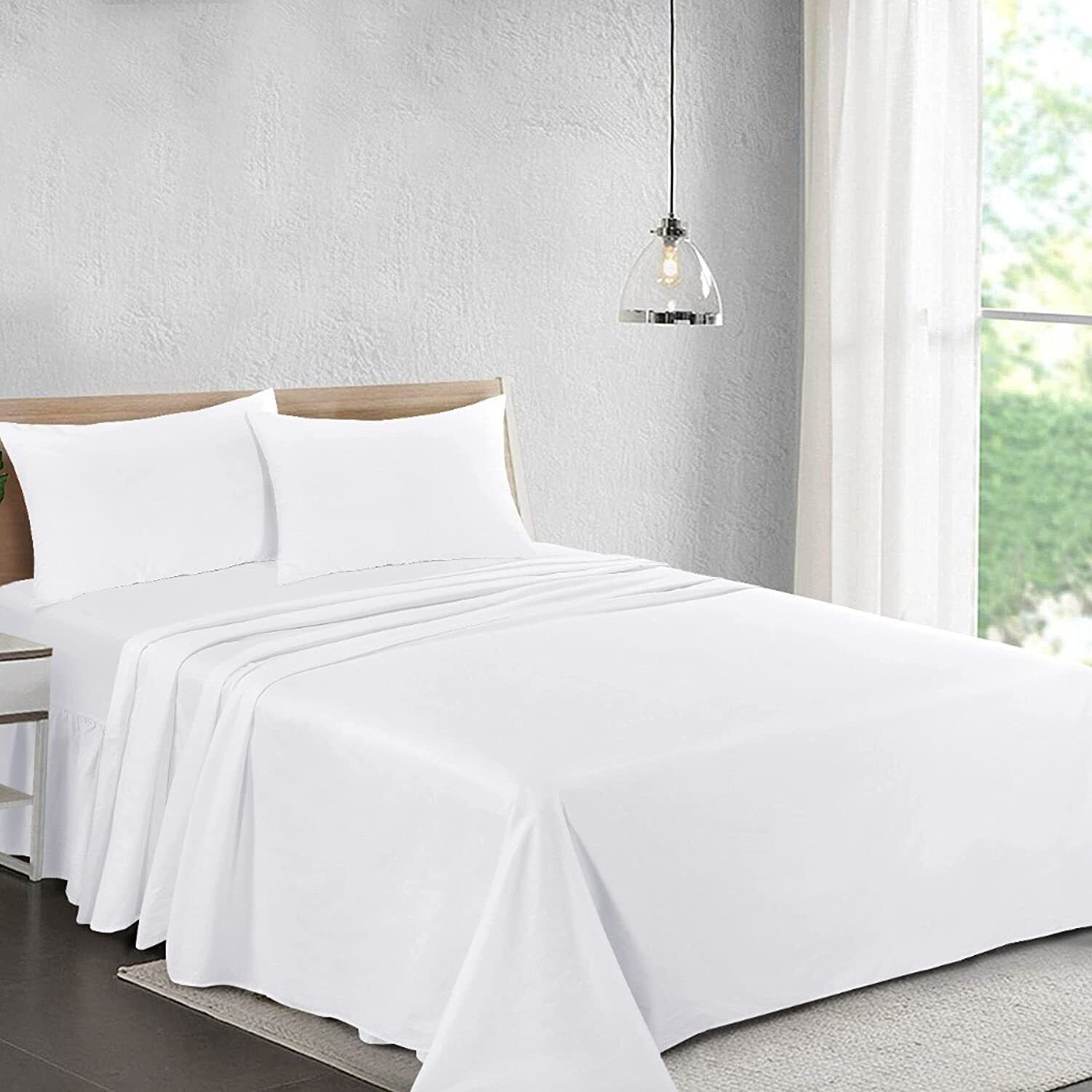 TEMU Flat Sheet – Quality Luxury Flat Sheet – Soft & Breathable, – Bed Linen With 100% Microfiber, Soft, Breathable & Cooling, Washable, 1pc Elegant