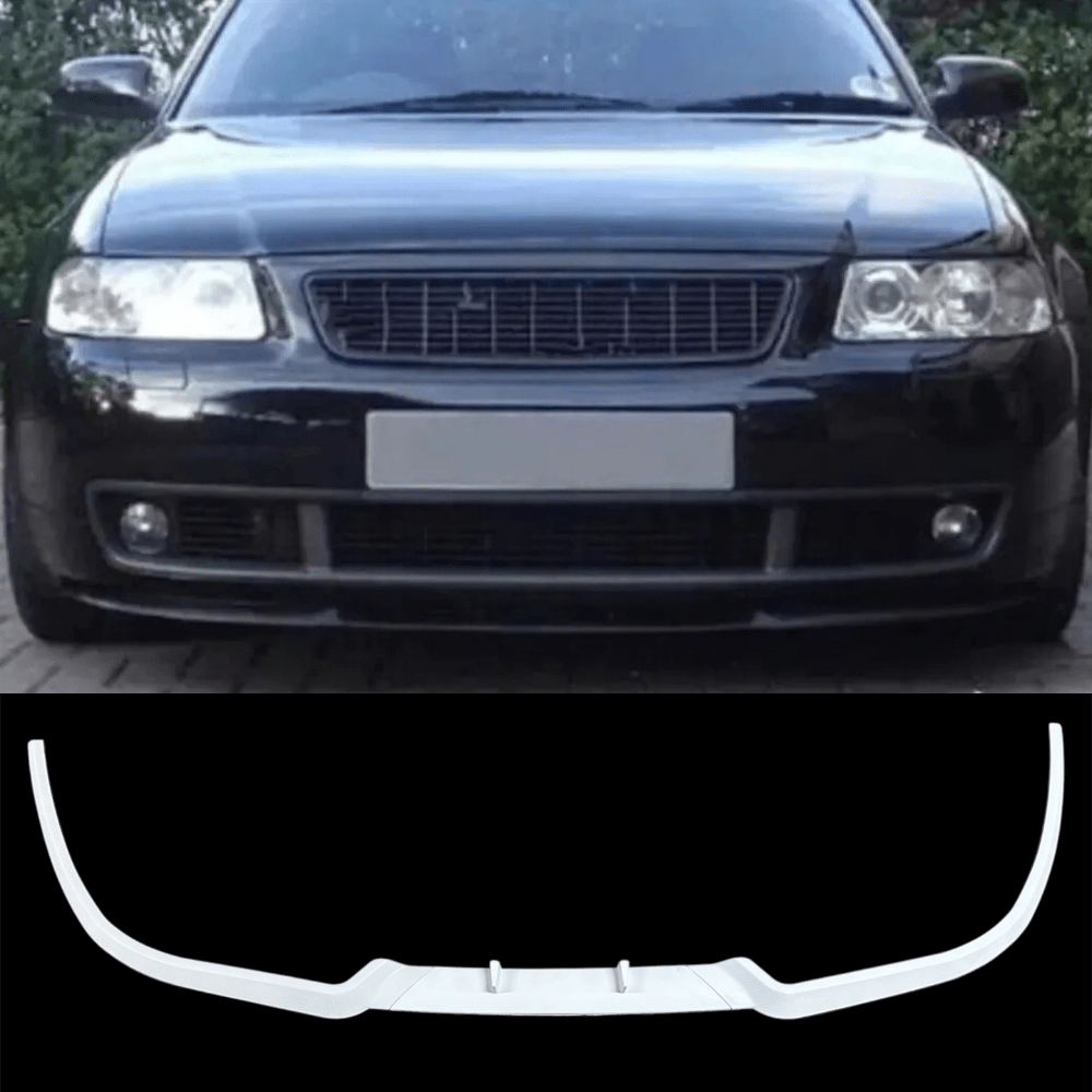 Image of For A3 8l S3 R Style Front Bumper Splitter Lip 3pcs Matte Black Autovision