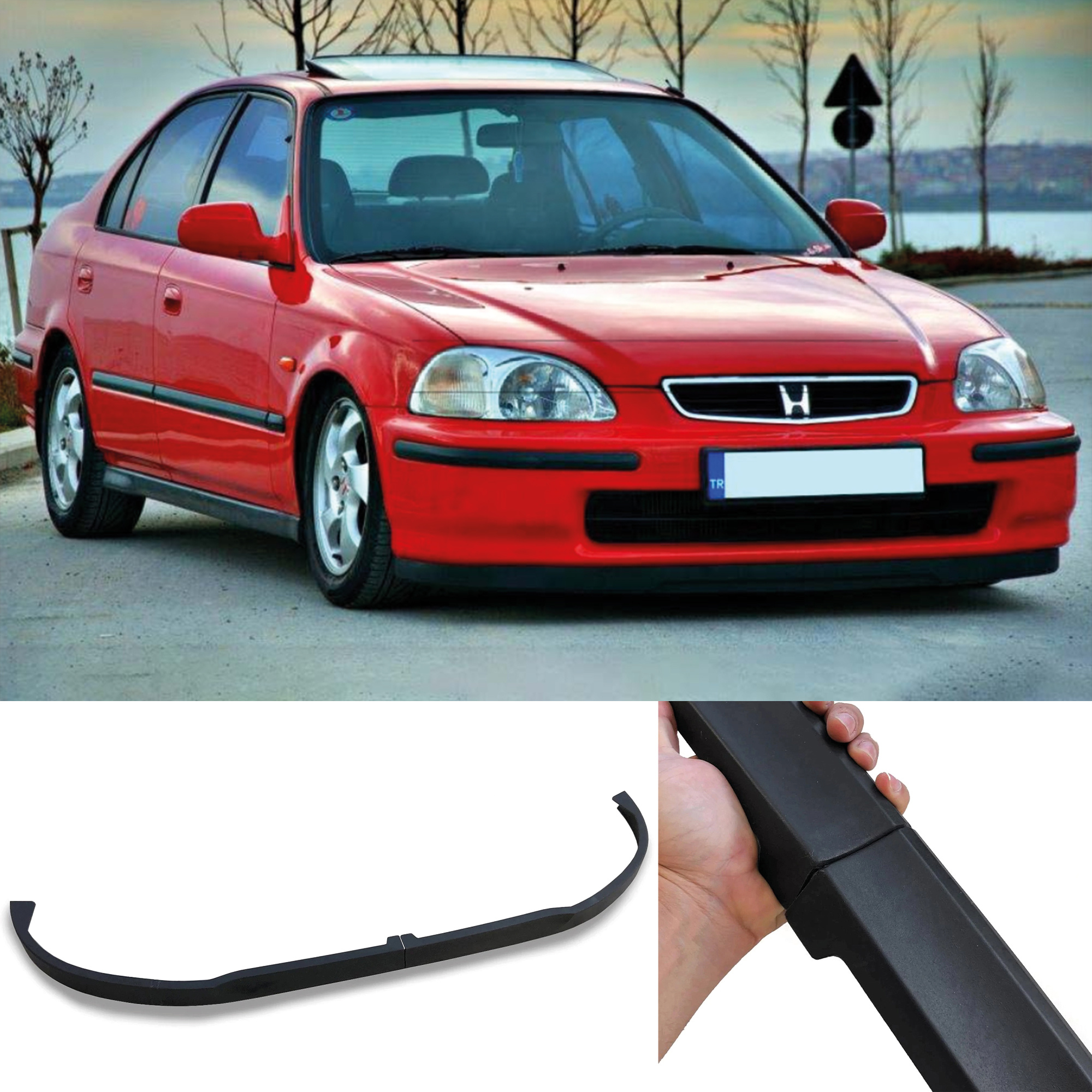 Front Bumper Lip Wrap For - Universal Adjustable Car Tuning For All Models
