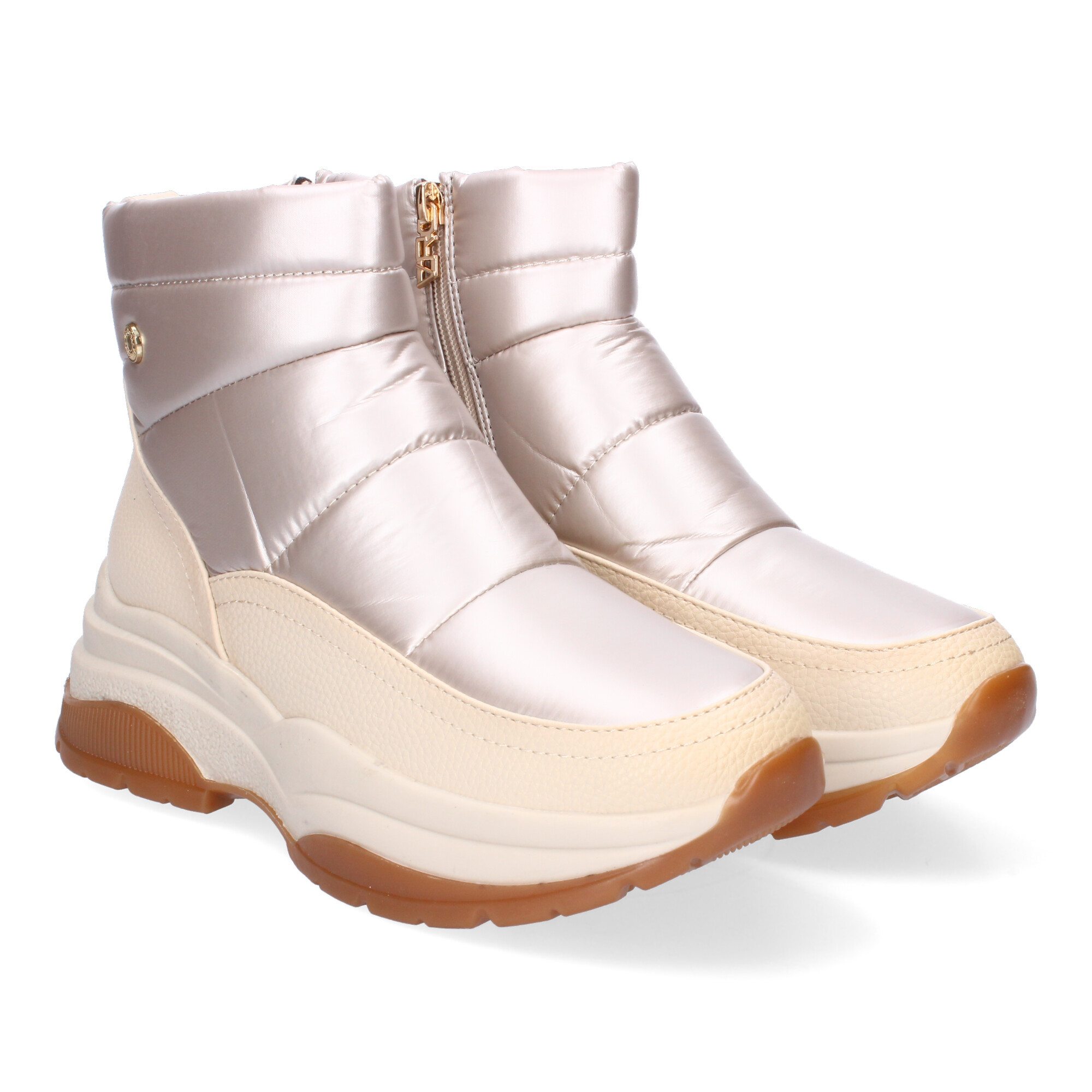 Women's Flat Ankle Boots, Comfortable And Elegant, Padded With Side Zipper Closure
