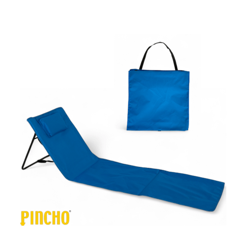 TEMU Esterilla de Playa Plegable con Respaldo Ajustable – Tumbona Portátil para Camping, Jardín y Piscina – Alfombra de Playa con Respaldo Ergonómico