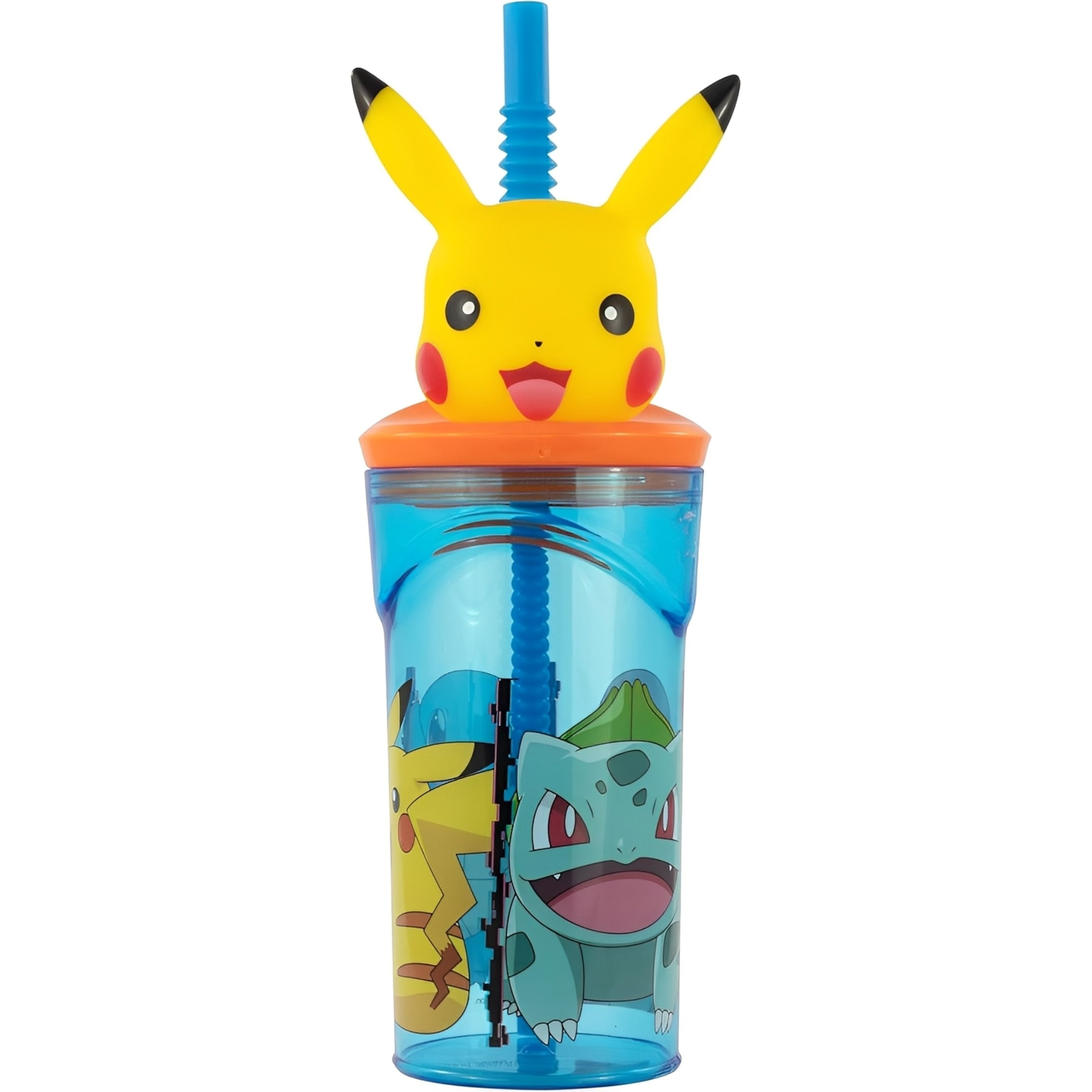 E-shop POKEMON - 360ml Becher mit Strohhalm und 3D-Charakter für Kinder - Pikachu
