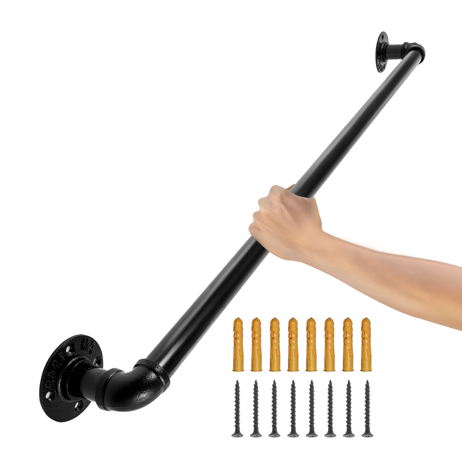 TEMU VEVOR Main pour Escalier 61 cm à Fixation Murale