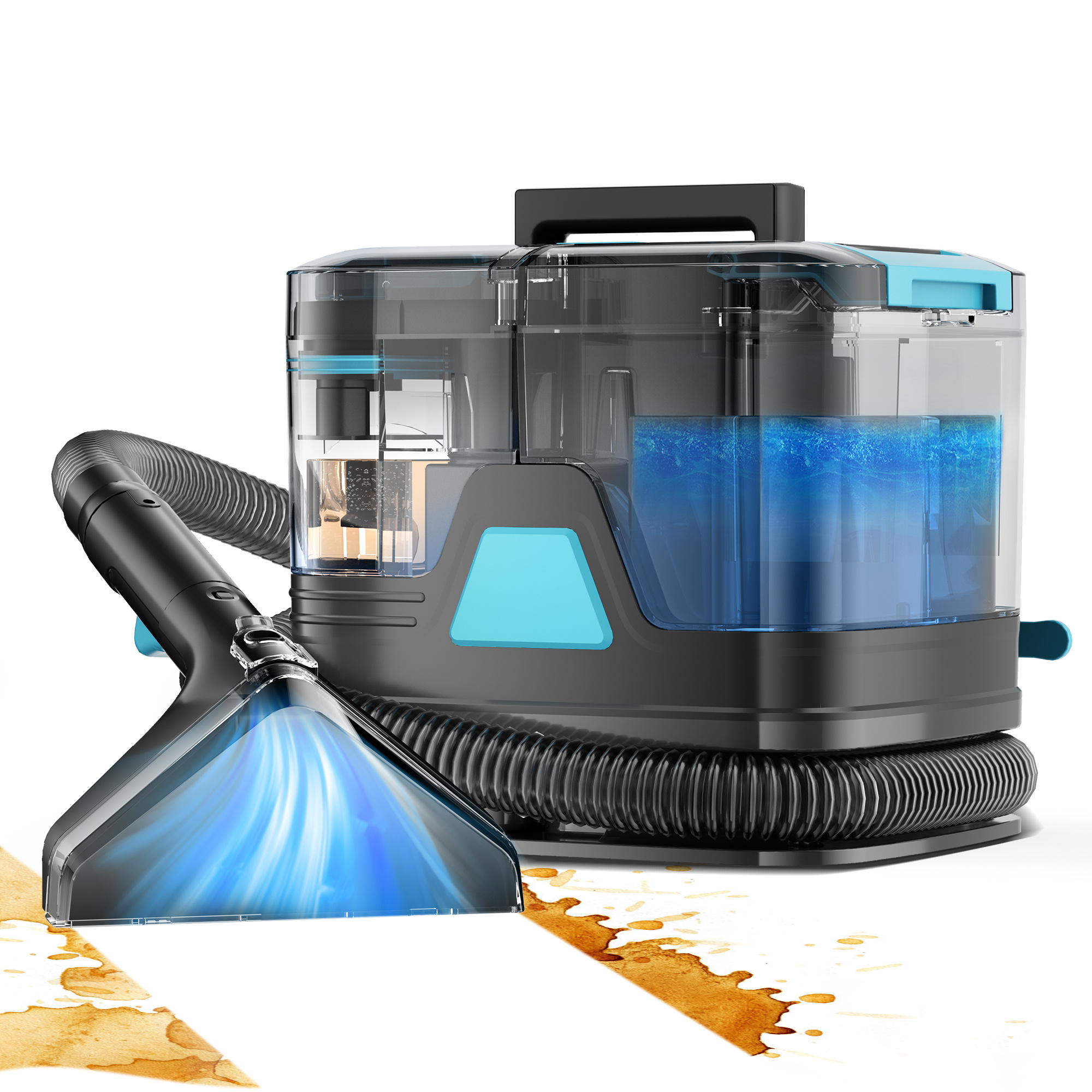 Washing Vacuum Cleaner, 14000PA Carpet Cleaner, Wet Vacuum Cleaner, Furniture Cleaner, Car Interior Cleaner, Suitable For Deep Cleaning Of Carpets, Sofas, Upholstered   Car Seats