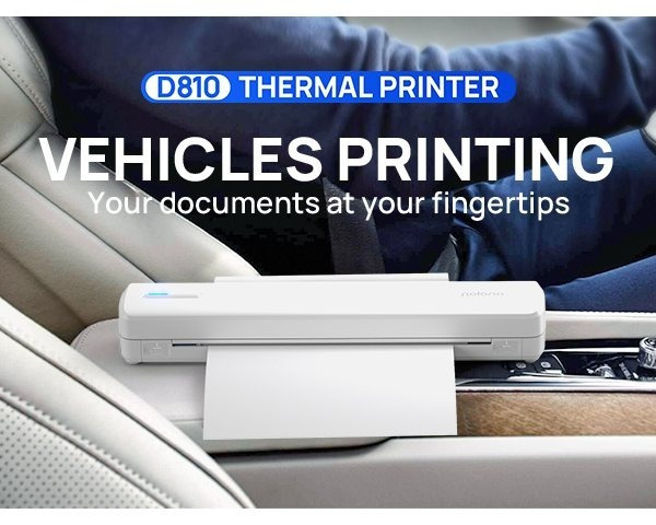 Imprimante thermique portable D810 - Connectivité sans fil et impression USB, compatible avec les téléphones mobiles, les tablettes et les ordinateurs portables, avec deux modes pour les autocollants de tatouage et le papier manuscrit thermique, idéale pour la maison, le bureau, les voyages, l'artisanat et les petites entreprises - 20 feuilles de papier d'impression thermique gratuites !