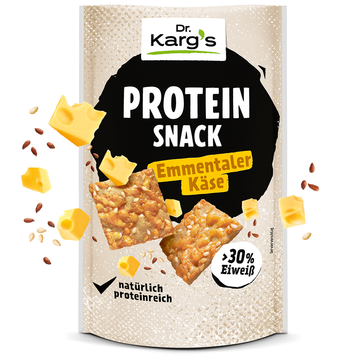 Image of Dr. Karg's Protein Snack Emmental Cheese Crispy Thin Slices 85g