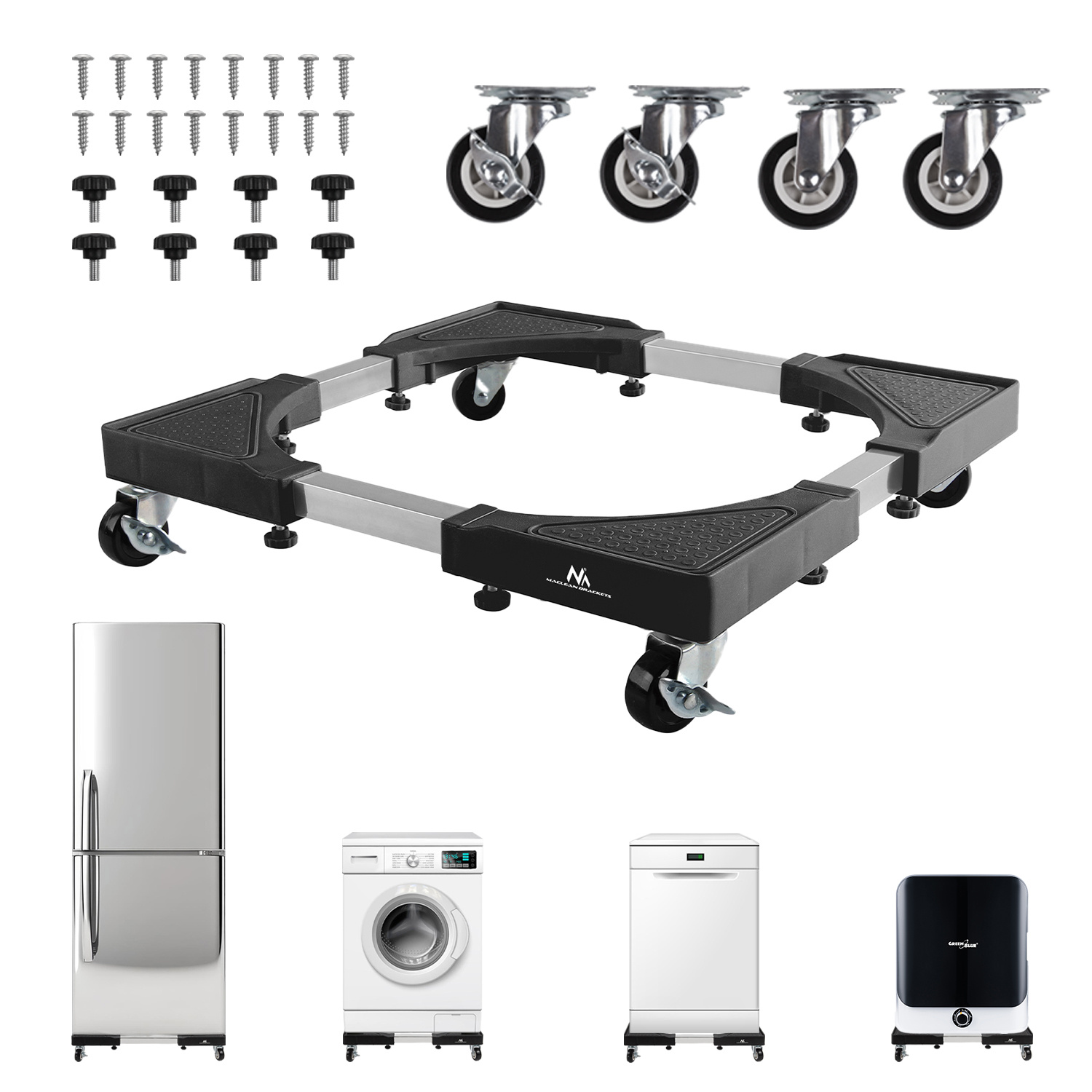 TEMU Mobile Base For Agd Equipment Washing Machine And Dryer Up To 200kg Mc-119 B