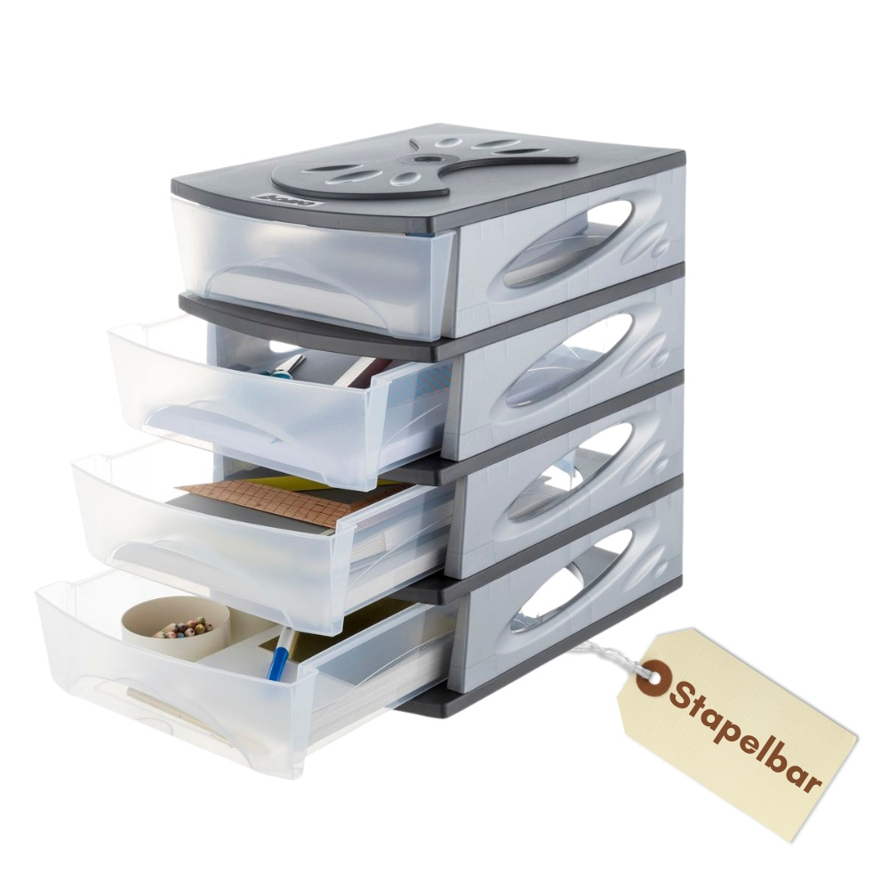 E-shop Schubladenbox A4 Ablagefächer Stapelbar Dokumentenablage Büro Organizer Ablagebox A4 Sortiersystem Briefablage Organizer Schreibtisch