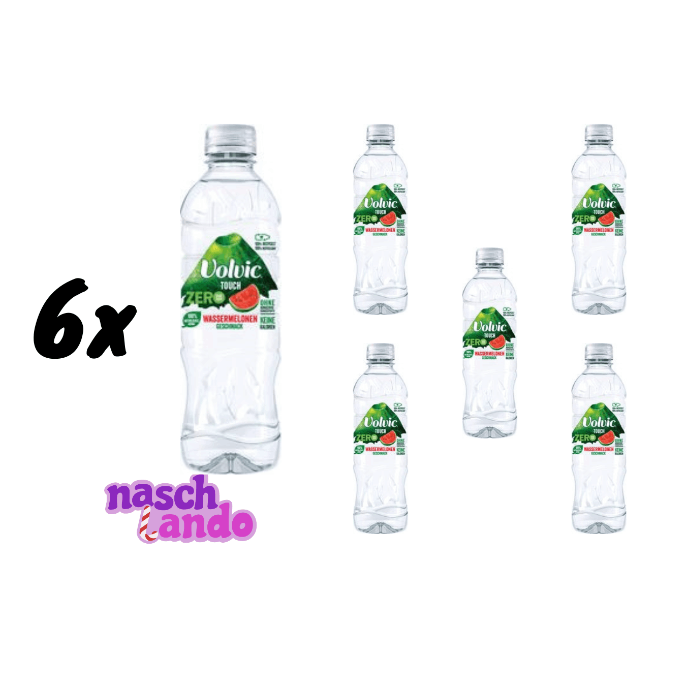 6x Volvic Touch 0 Watermelon 750 Ml Flavored Water