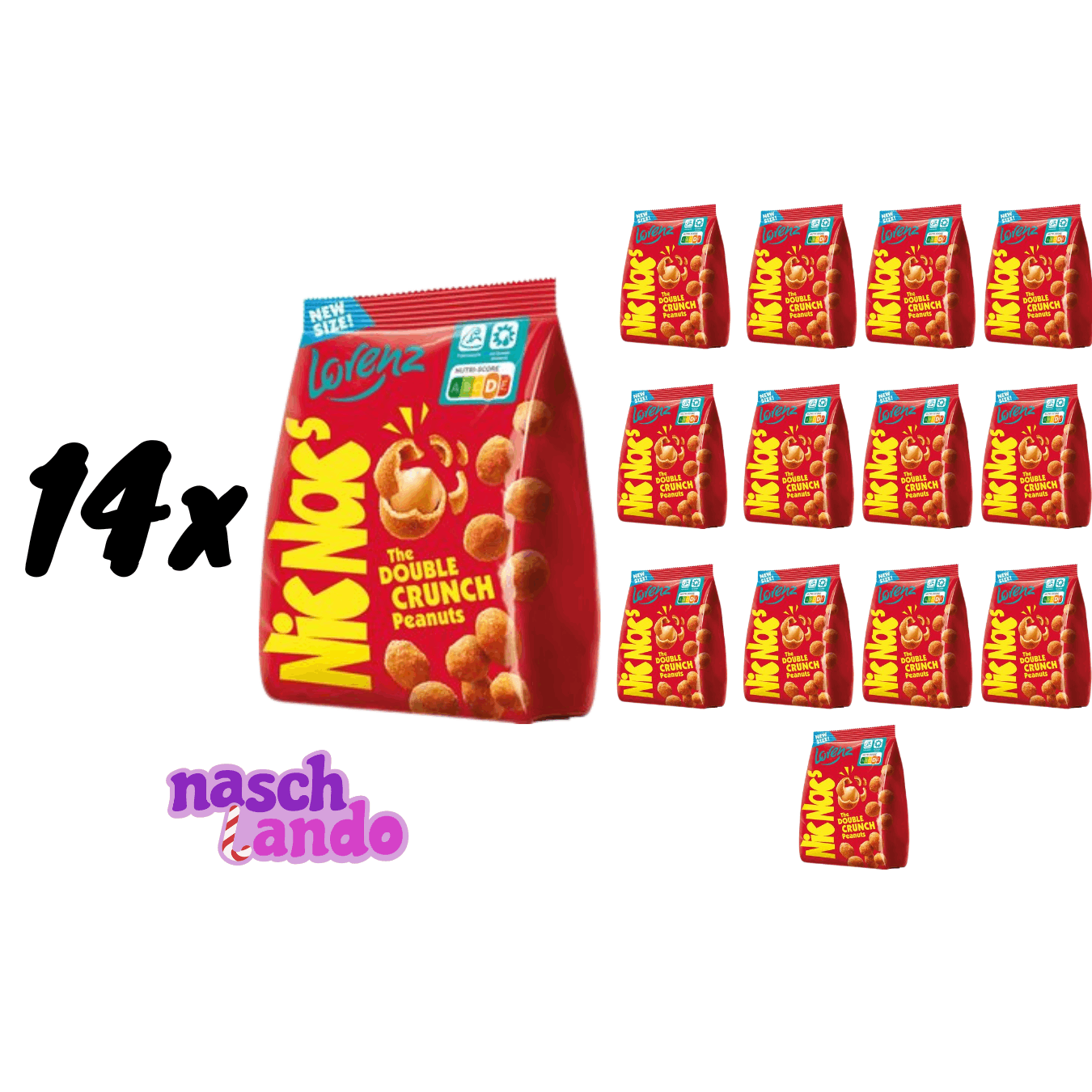 Image of 14 Packs Of Nic Nac's Original 110g