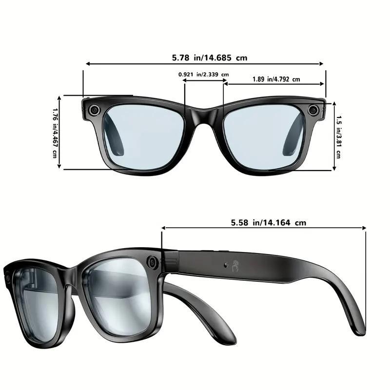 2025 AI Smart Glasses 8MP HD Camera Video Bluetooth Call Intelligent Translation 270mAh Battery Voice Assistant Music Sunglasses