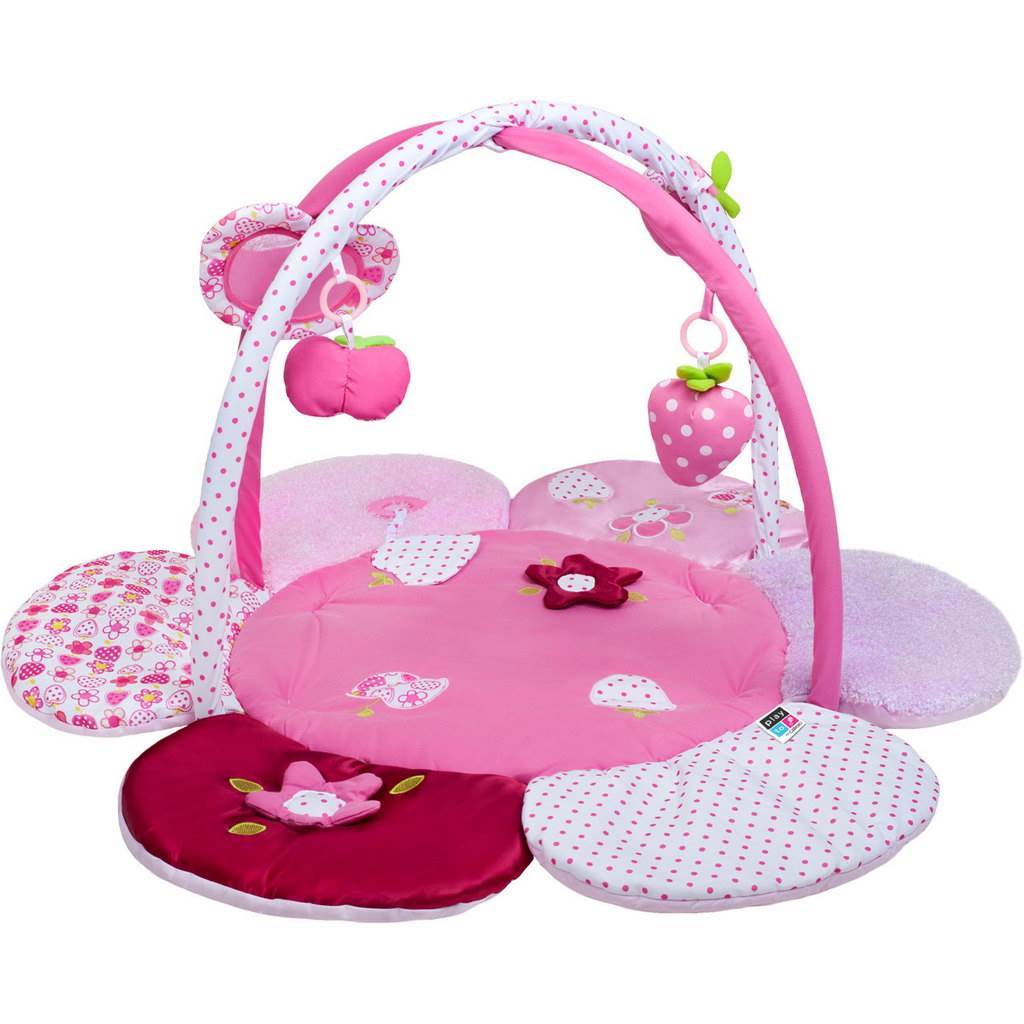 Fluffy Educational Mat For Infants Flower