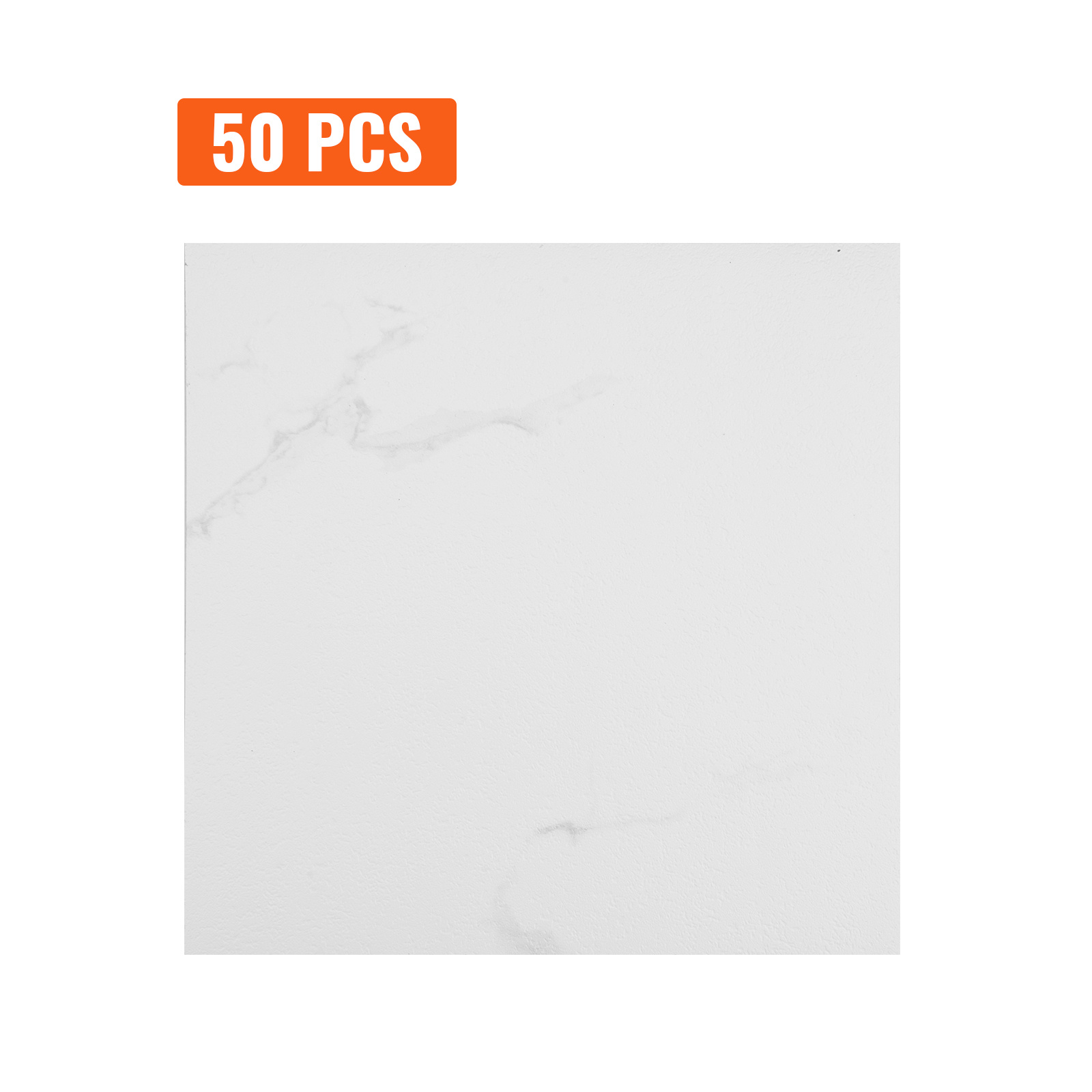 Image of Vevor Self Adhesive Vinyl Floor Tiles 12 X 12 Inch, 50 Tiles 1.5mm Thick , Texture For Kitchen, Dining Room, Bedrooms & Bathrooms, Easy For Home Decor