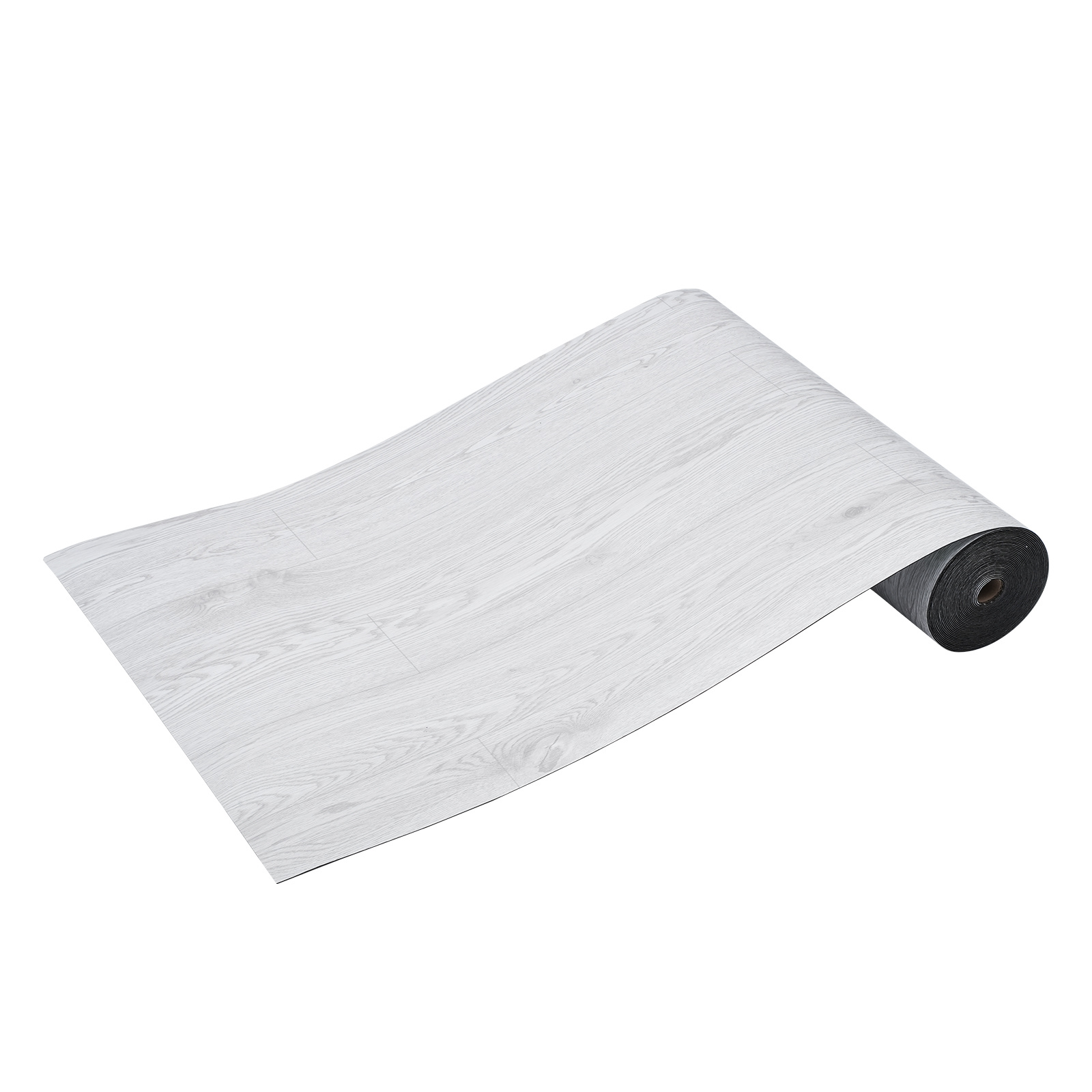 Image of Vevor Self Adhesive Vinyl Floor Tiles 390 .6 Inch, 1.5mm Thick , Light Gray Wood Grain For Kitchen, Dining Room, Bedrooms & Bathrooms, Easy For Home Decor