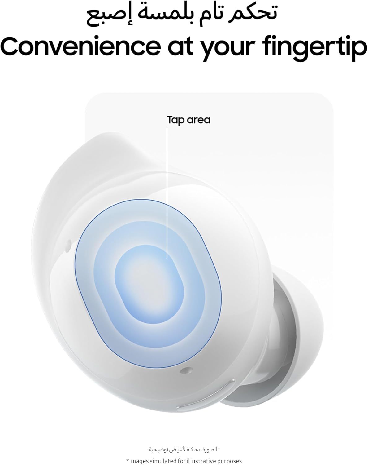Samsung Galaxy Buds core with Active Noise Cancellation (ANC), long battery life, waterproofing, and Galaxy AI voice translation - Available in Black or White