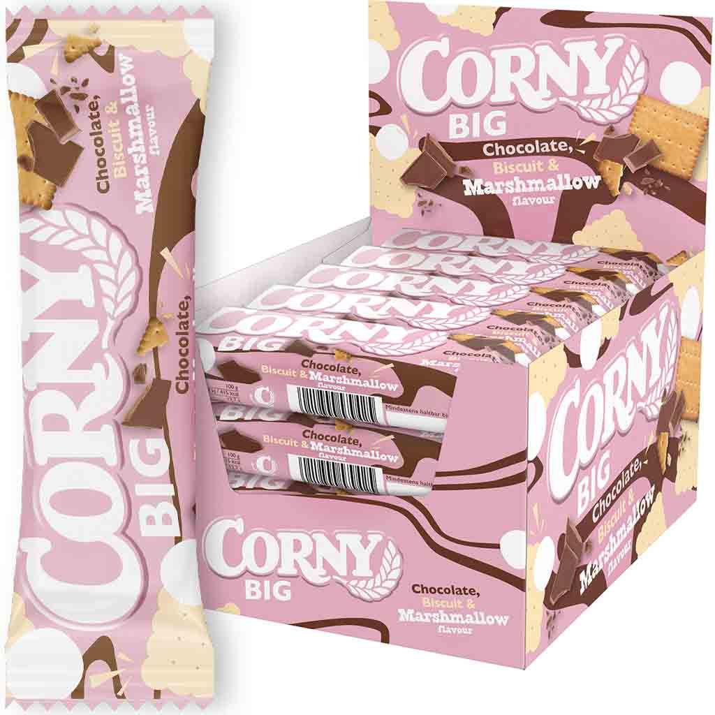 Corny Big Chocolate, Biscuit & Marshmallow 24x40g=960g