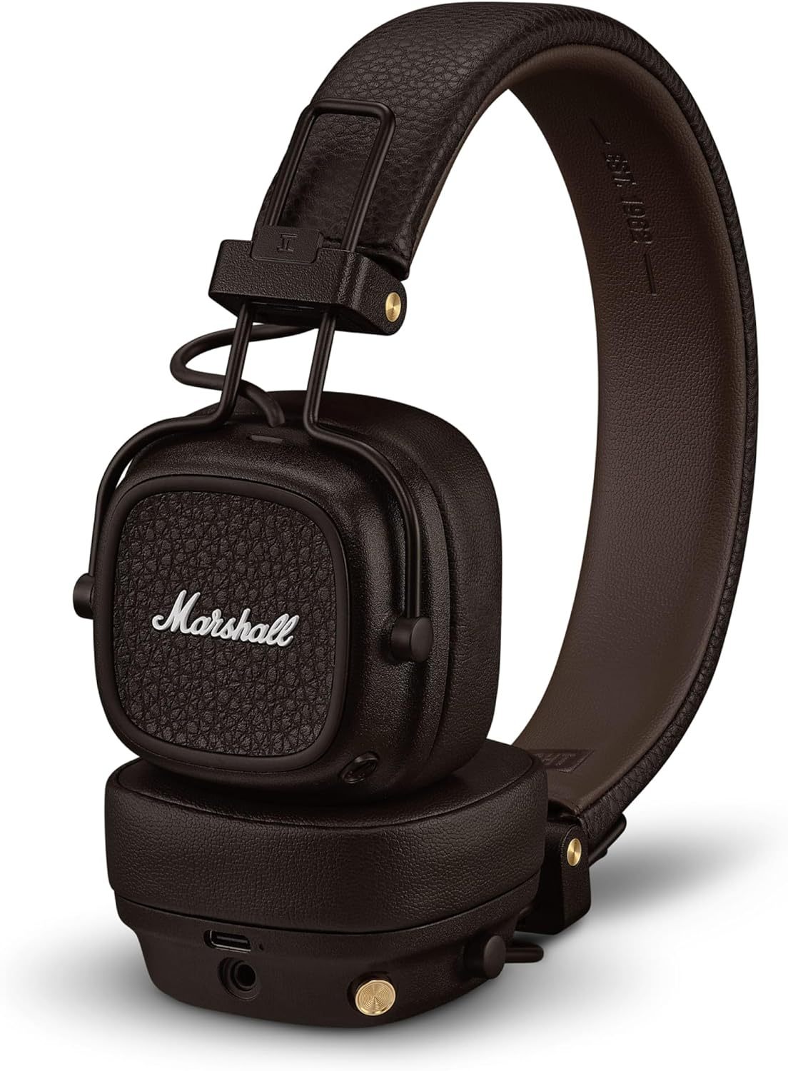 Marshall Major V B-tooth Wireless Headphones, 100 Hours playtime - Black / Brown / Cream