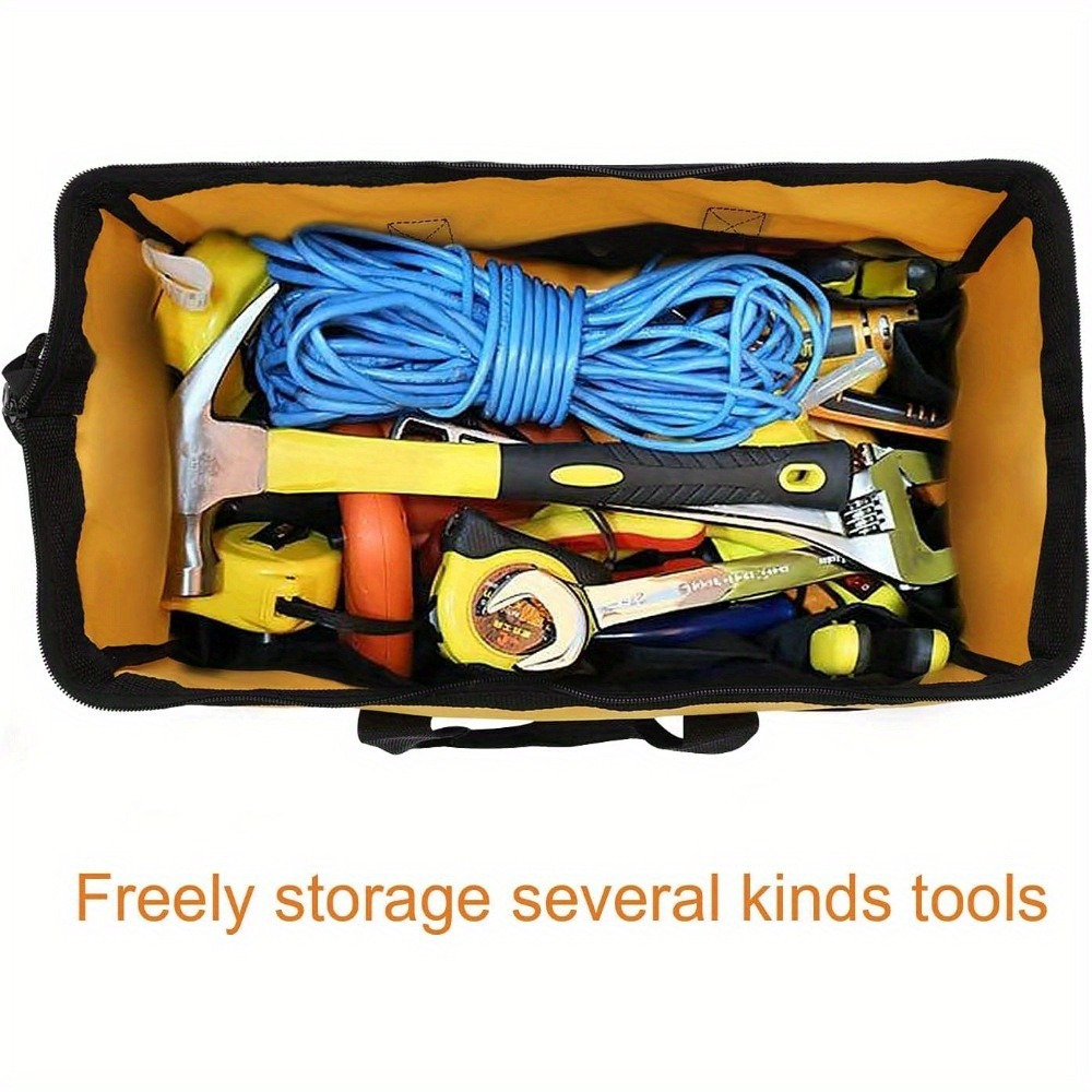 Heavy Duty Multi-Purpose Tote Tool Bag with Adjustable Strap