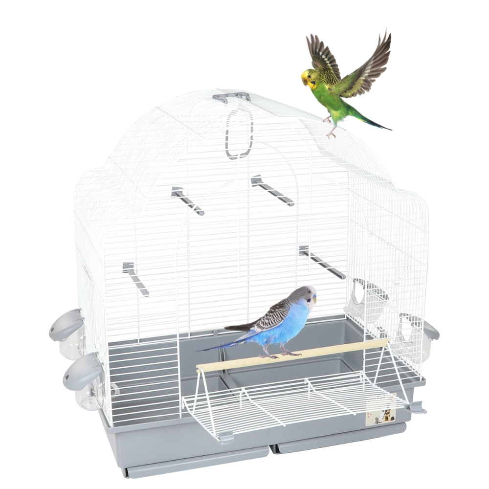 Image of Large Budgie Bird Cage With Outdoor Perch And Accessories, Wavy Parakeet Cage, Parrot Cage, Budgerigar Cage, Cockatiel Accessories