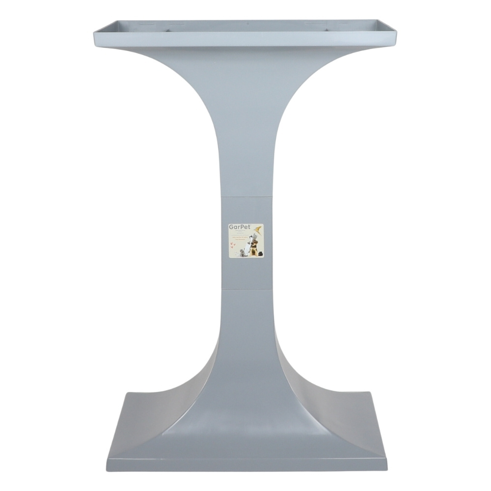 Image of Bird Cage Stand Gp260 Base For Bird Cage Accessories, Garpet Cage Stand In White And Gray, Tabletop Cage Holder