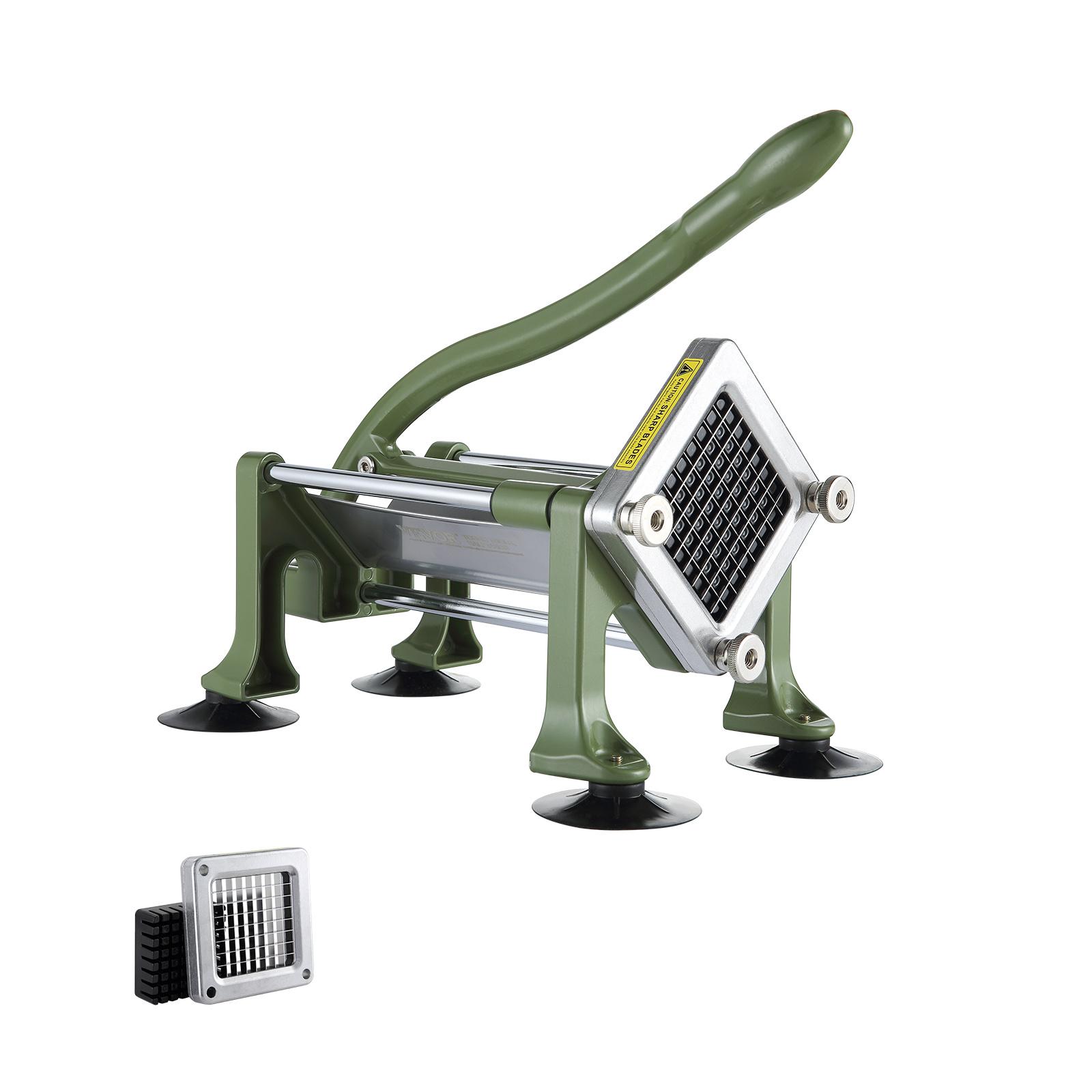 Image of Vevor French Fry Cutter Stainless Steel Potato Vegetable Slicer Chopper W/ Blade