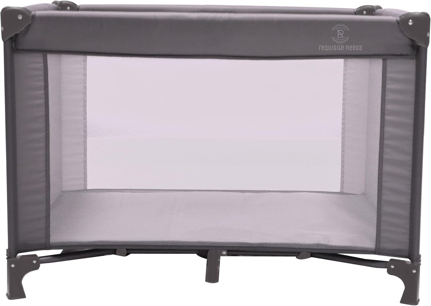 REQUISITE NEEDS Travel Cot with Padded Mattress – Birth to 15kg | Compact Folding Design + Travel Bag