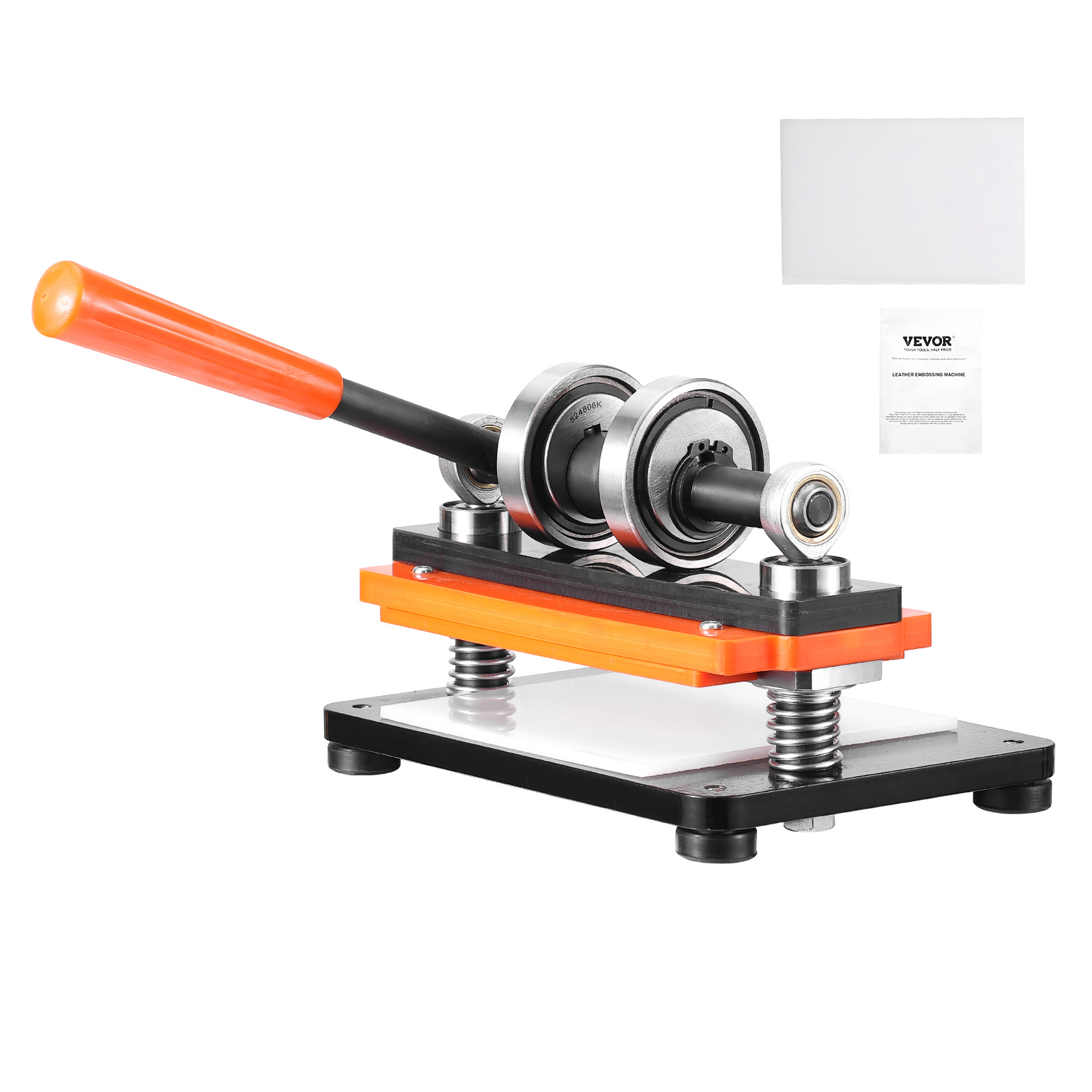TEMU VEVOR Máquina de Corte de Cuero, Placa de Estampado de 18 x 10 cm, Cortador de Troqueles Manual, Máquina de Estampado de Cuero con Carrera de