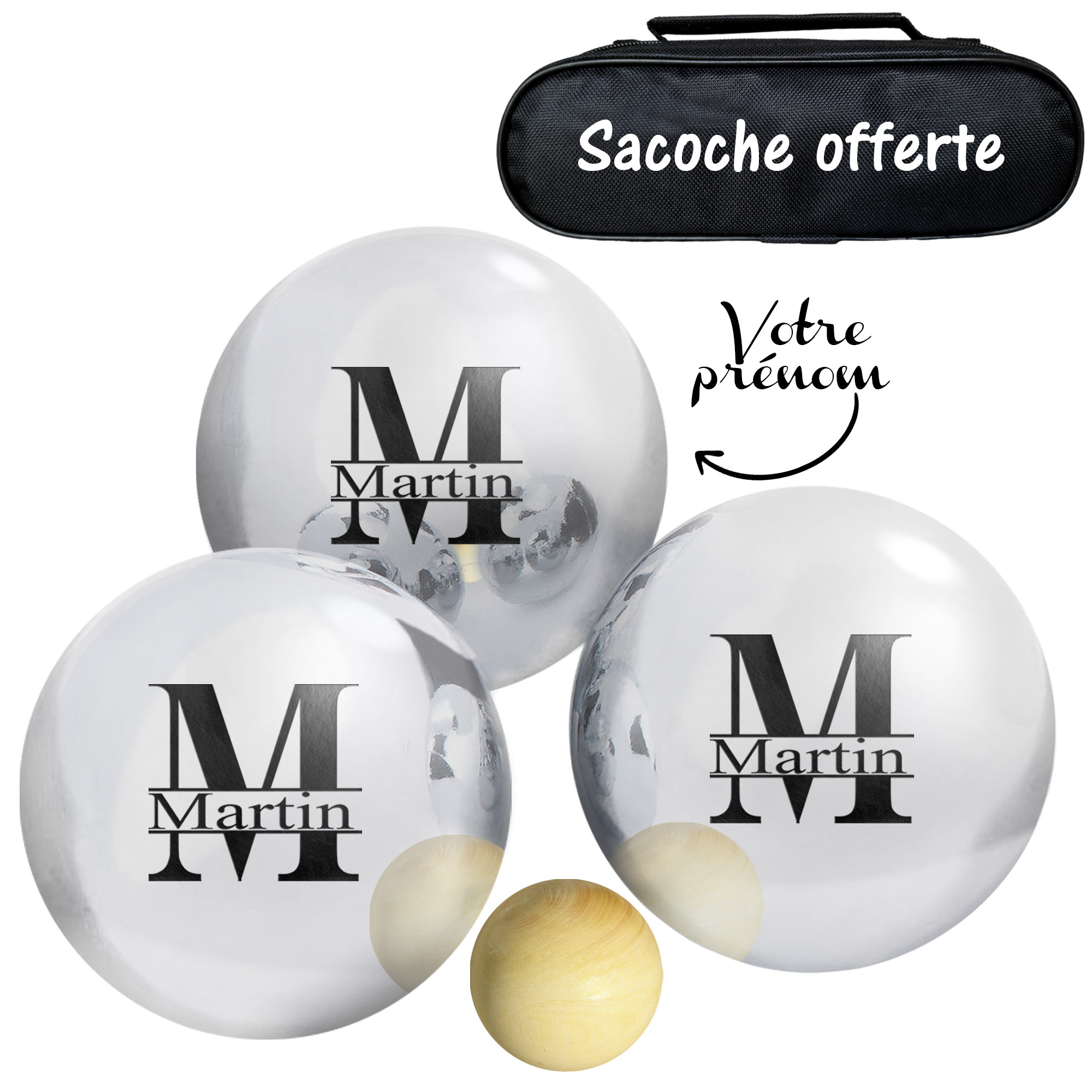 TEMU Boule de pétanque personnalisé - Pétanque 720 gr personnalisable - Boule Gravé - Cadeau personnalisable - cadeau pour homme - Fête des
