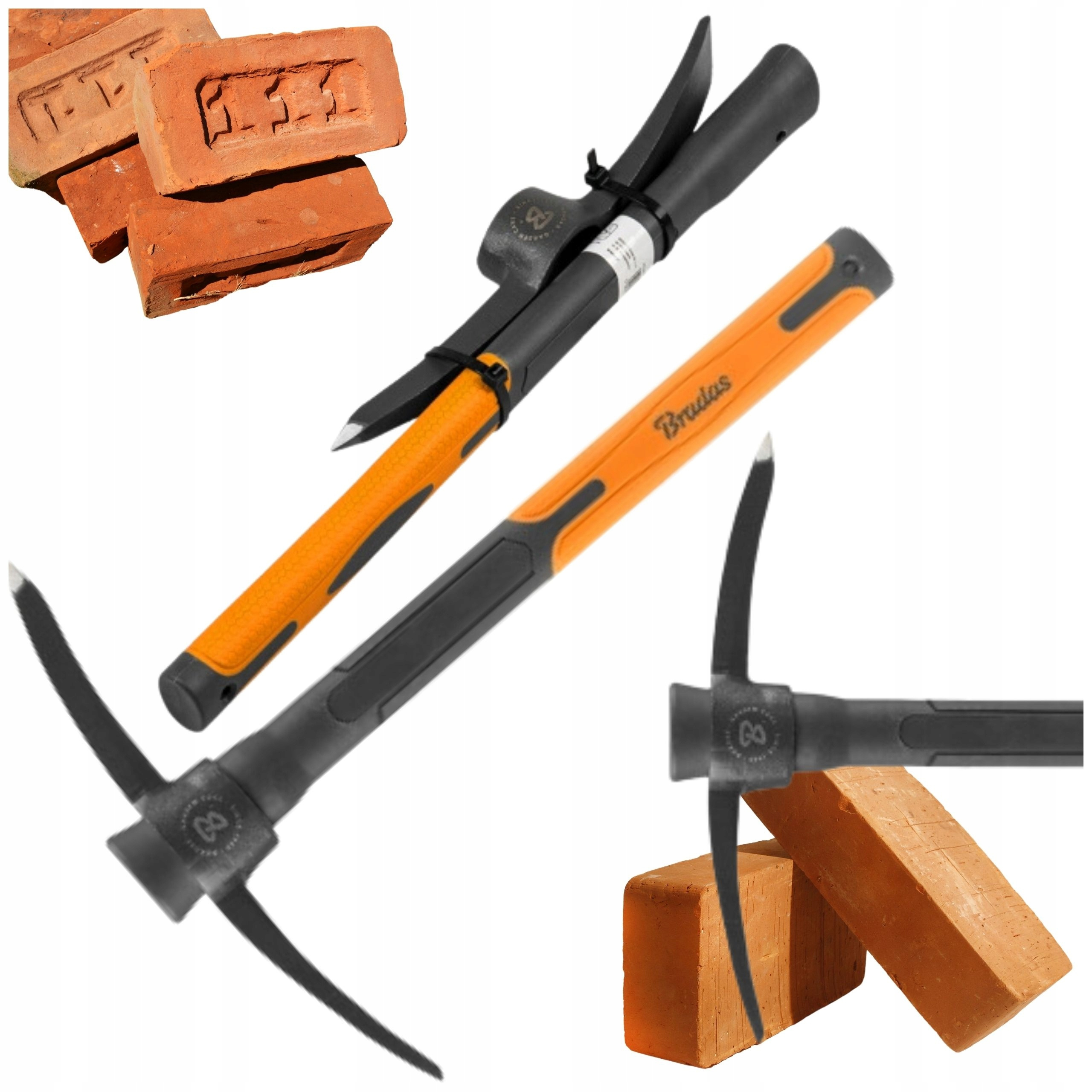 Image of Kilof Fiberglass Weights Steel Anti-slip Handle Shovel Garden Construction Tool For Digging Breaking Stones Soil Sand Concrete Earthworks Garden Forested Areas Agricultural Works
