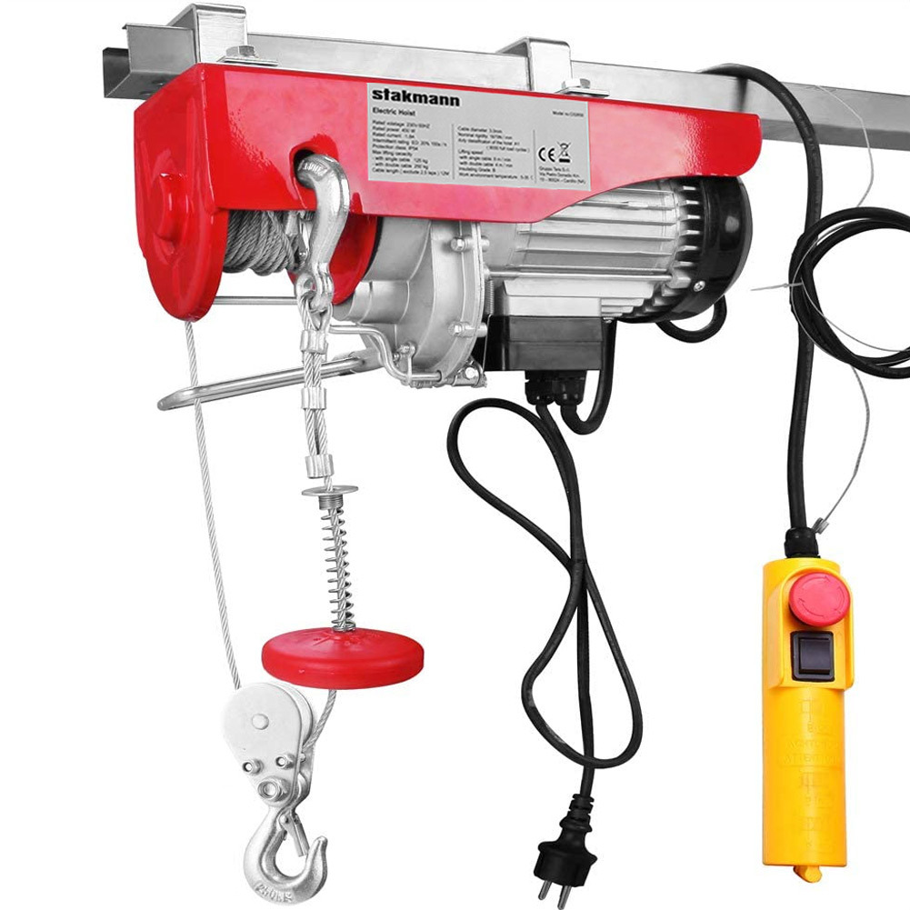 TEMU Cabrestante Eléctrico Elevador Cabrestante Eléctrico Elevación de Carga Elevador de Sobrecarga con Control Remoto - 125Kg / 250Kg