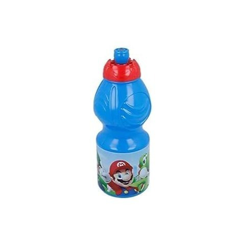 Sport Plastic Fles voor Kinderen 400ML met Uitschuifbare Tuit Super Mario