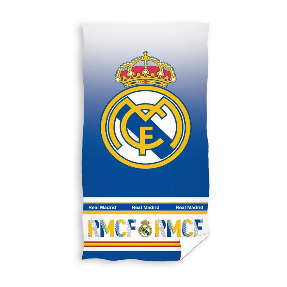 TEMU Real Madrid C.F. - Toalla De MADRID Oficial | 70 x 140 Cm | , Multicolor, Microfibra, 2
