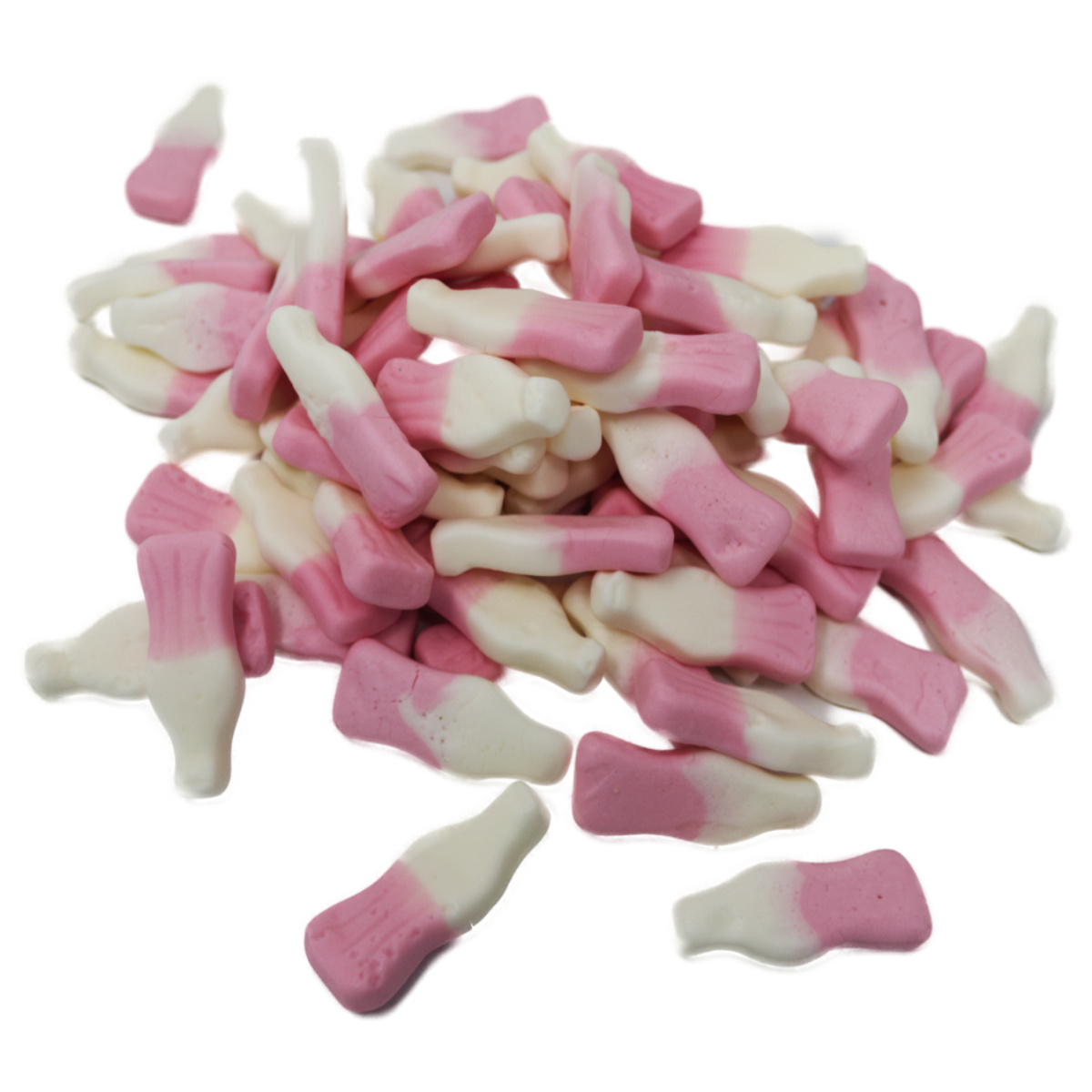 Image of Fruit Gum Milkshake Soft White Pink Bottles 1000g