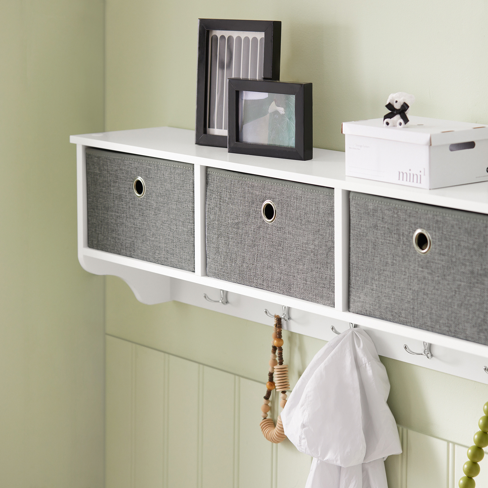 Image of 1pc Shoe Furniture Bench With Upholstered Cushion, 2 Doors, 3 Adjustable Shelves – Modern Shoe Storage For Entryway Furniture – 150kg – White 100x34x47cm – Gts07-x