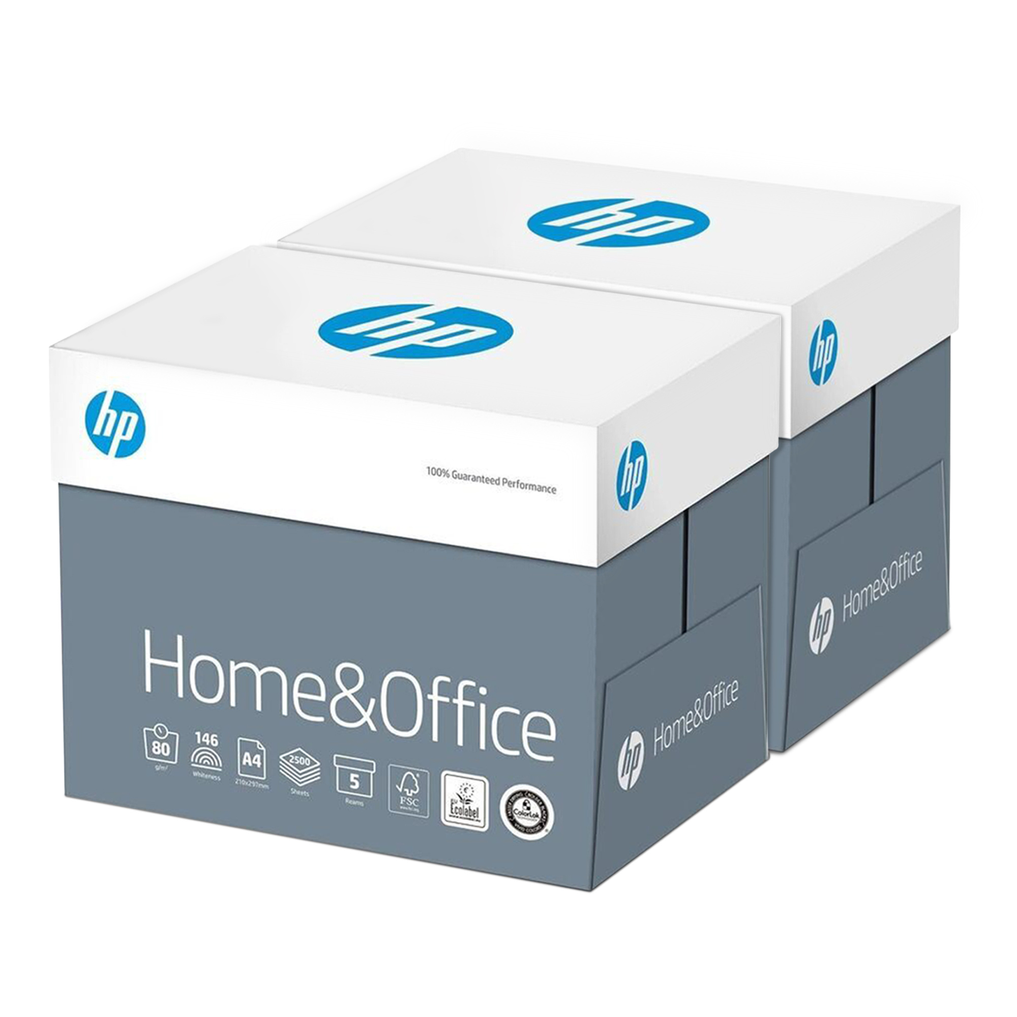 E-shop HP - 5.000 Blatt - CHP150 - - DIN A4 - 80g - Weiß - für Zuhause und Büro - 10 x 500 Blatt