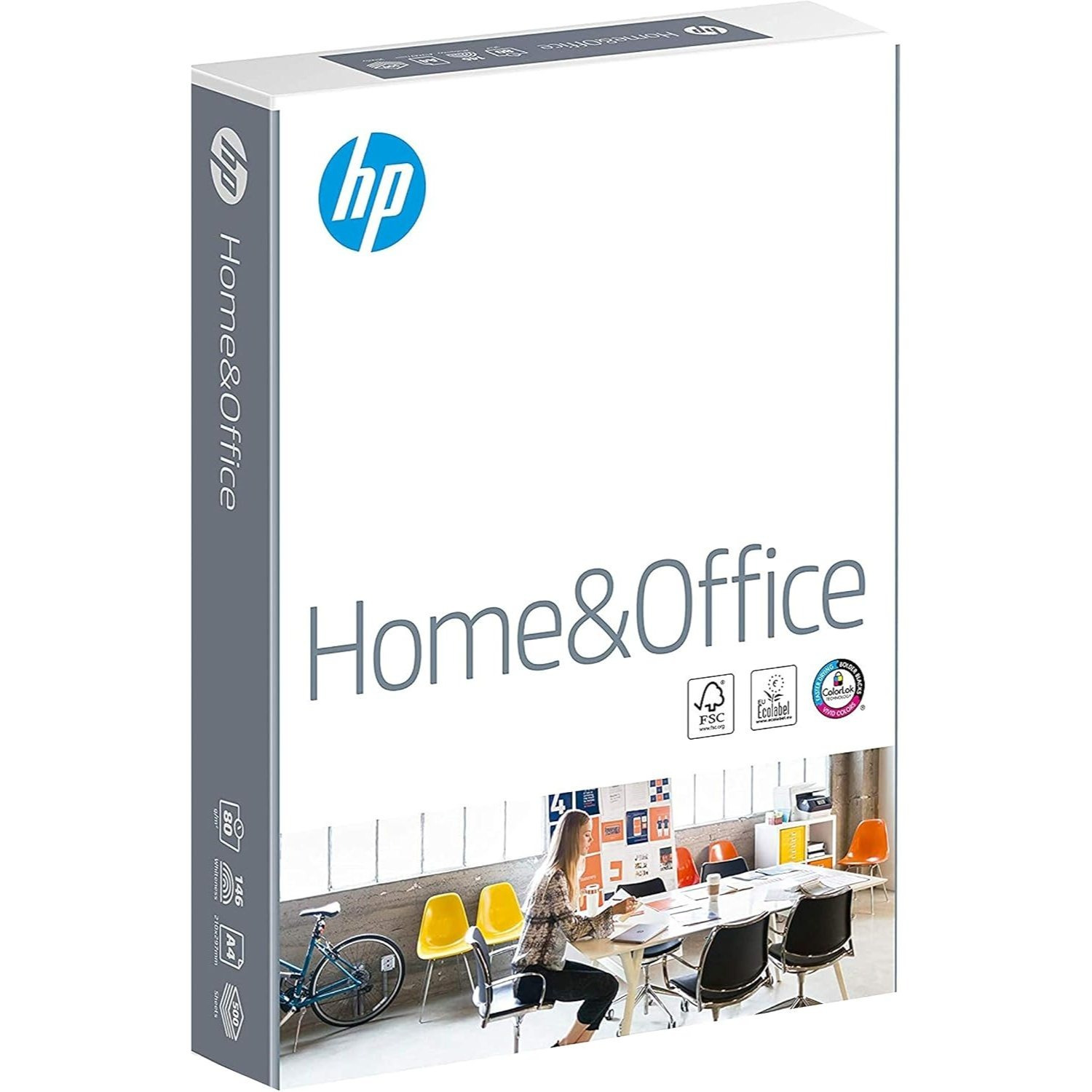 E-shop HP - 500 Blatt - CHP150 - - DIN A4 - 80g - Weiß - für Zuhause und Büro - 1 x 500 Blatt