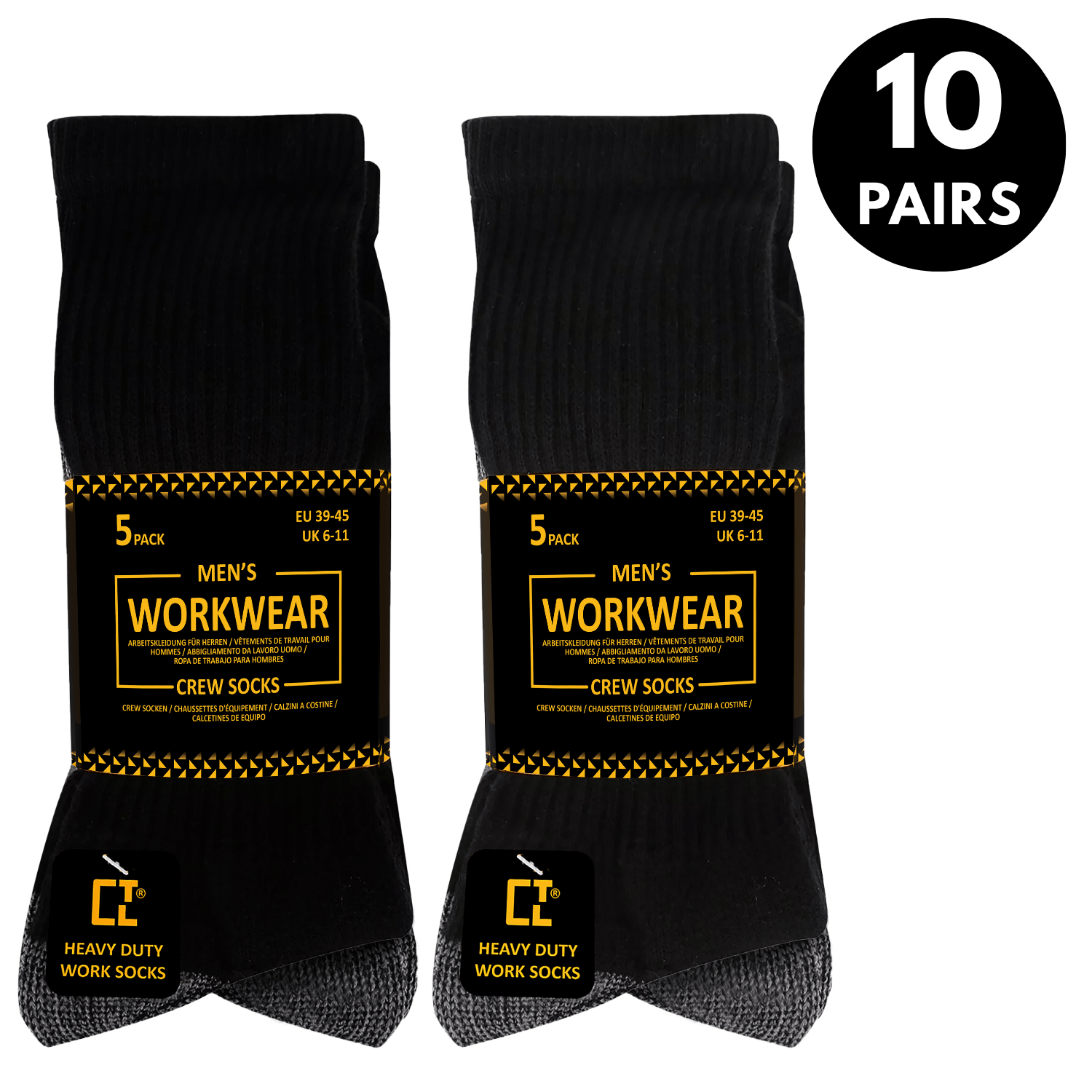 TEMU 10 di Calzini da Lavoro - Calzini da Lavoro per con Anti-Odore, Assorbimento del Sudore, Traspiranti ed Elastici, Invernali e Spessi con e Punta