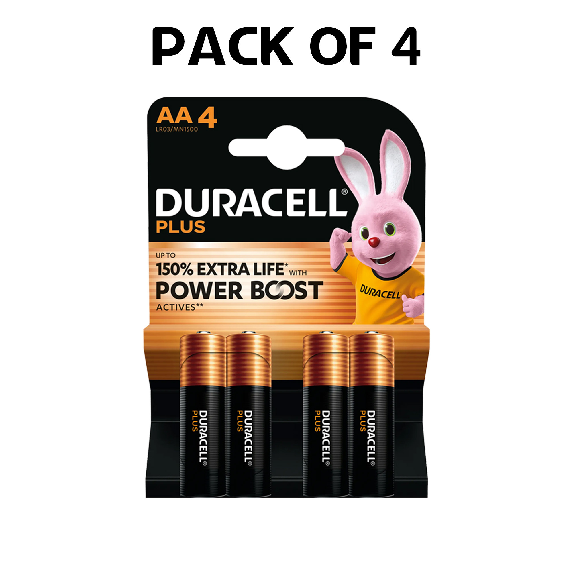 TEMU Duracell Plus Aa Batteries With Technology Reliable Energy For Everyday Devices Alkaline Aa Battery For Remote Controls Toys Clocks Pack Of 4