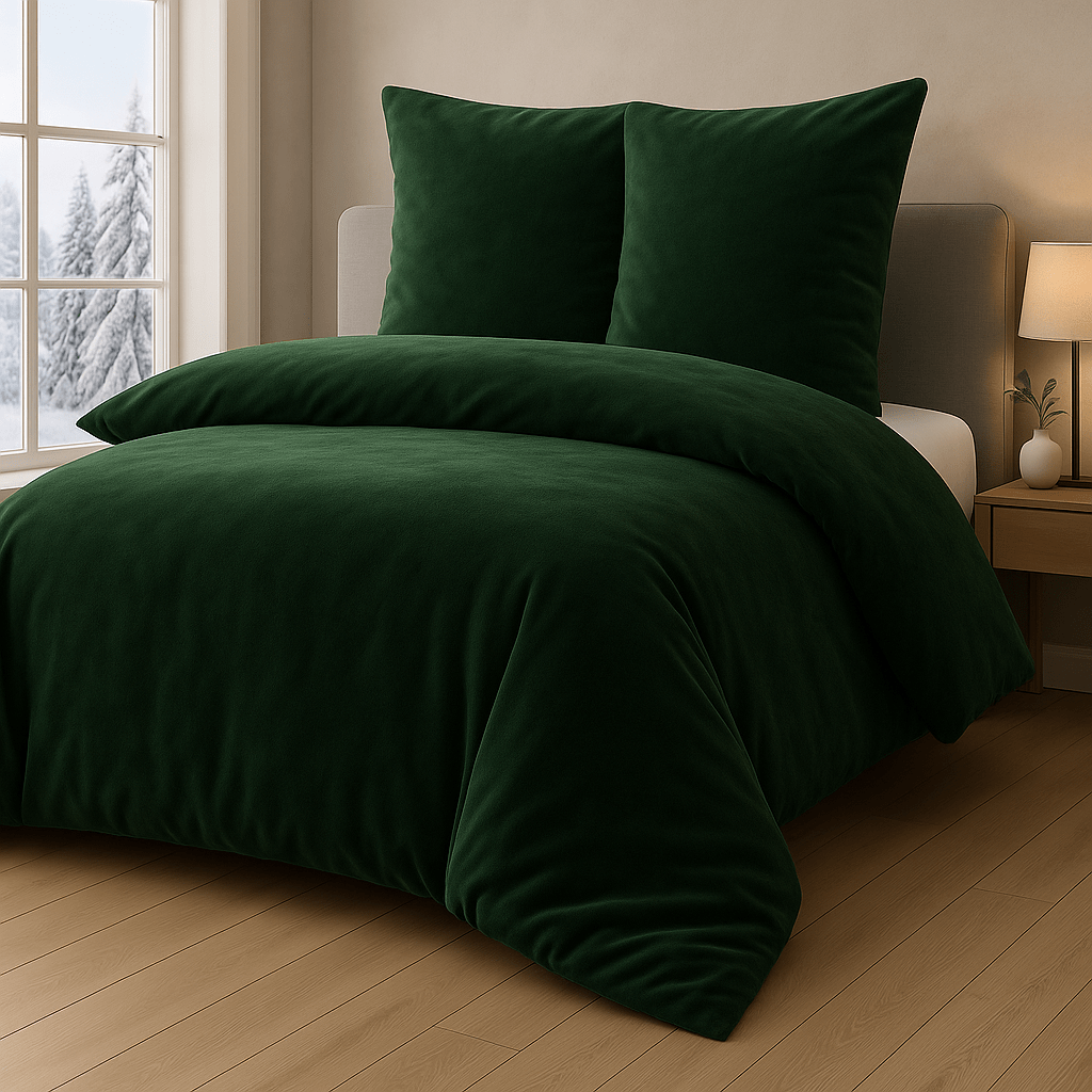 Plush Warm Fluffy Bedding With Cashmere Touch, Cozy, , Zip - Sizes: 135x200 + 80x80 | 155x220 + 80x80 | 200x200 + 2x 80x80 - In 12 Colors
