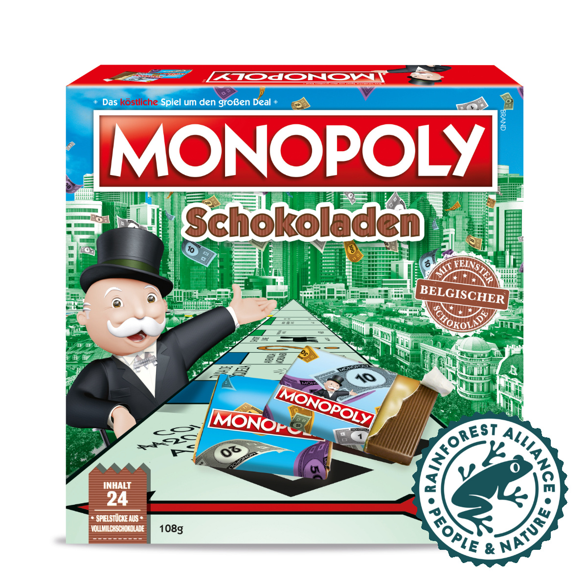 Starkfried Gmbh Monopoly Milk Chocolate Game Edition With Belgian Chocolate 108g