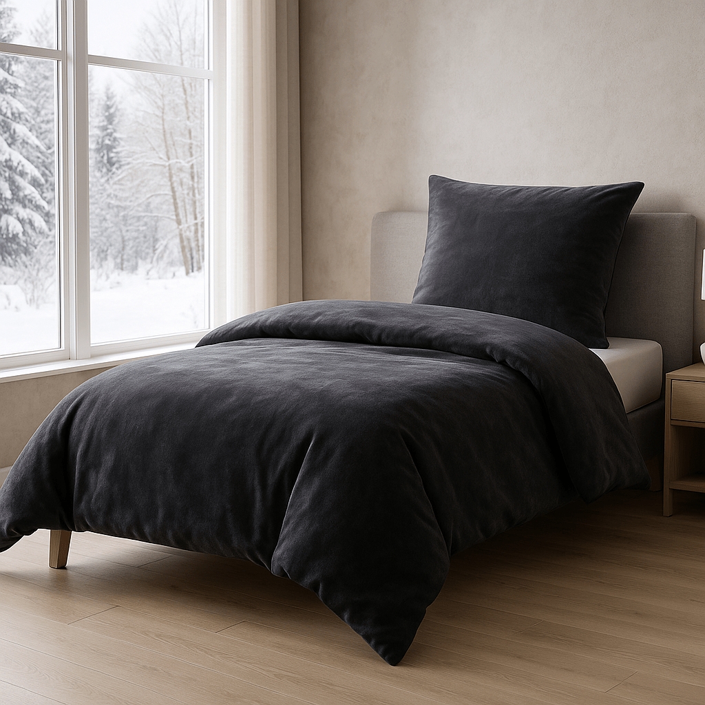 Plush Warm Fluffy Bedding With Cashmere Touch, Cozy, , Zip - Sizes: 135x200 + 80x80 | 155x220 + 80x80 | 200x200 + 2x 80x80 - In 12 Colors
