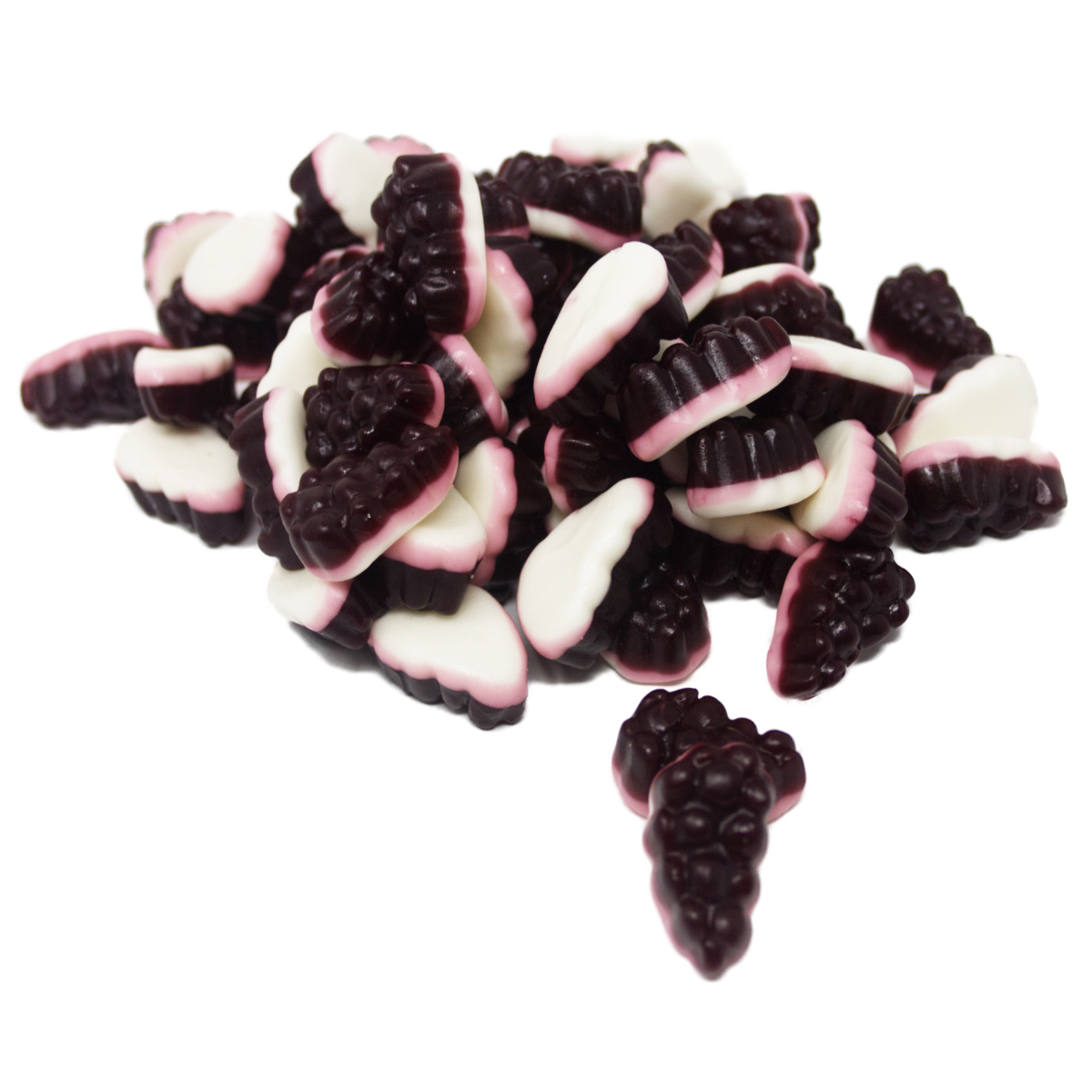 Dark Red Grape Gummies With Pink Foam Sugar Base - 1000g