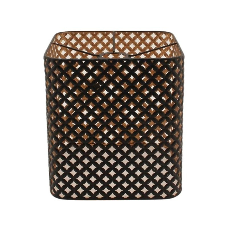 Elegant Black And Gold Lampshade, 23×24 Cm – A Stylish Eyecatcher For Any Light Fixture