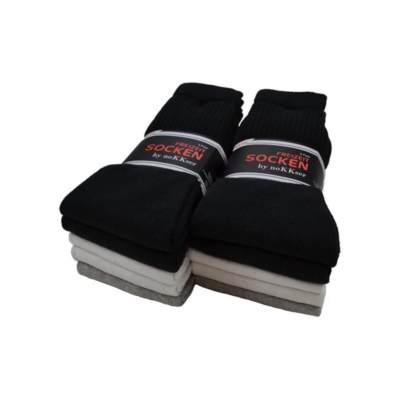 E-shop 10 Paar Sportsocken Tennissocken Arbeitssocken Herren & Damen Baumwolle Herrensocken Mix
